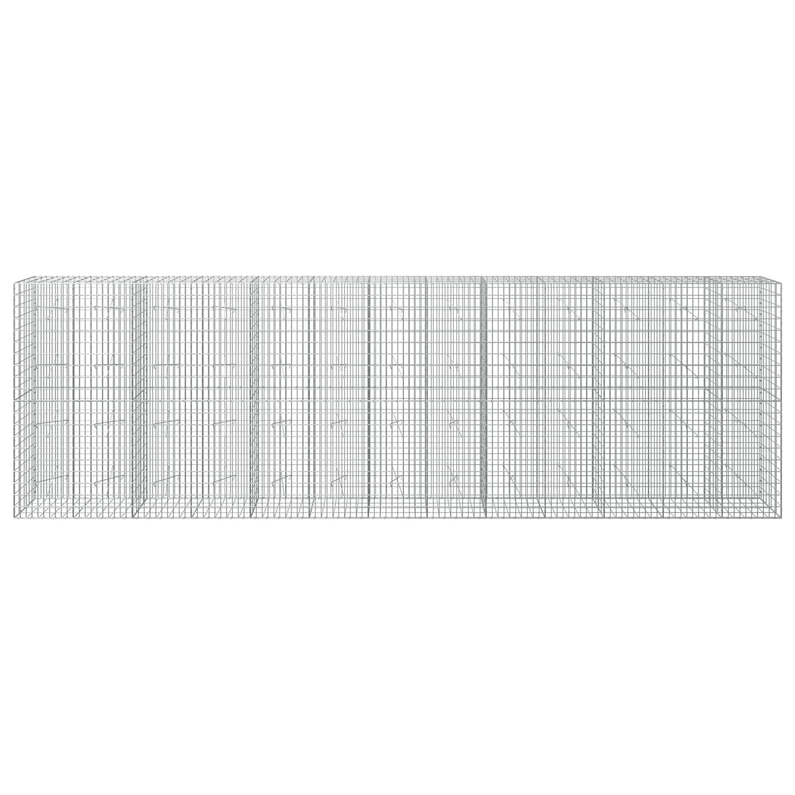 Gabion z žico 5 mm in mrežo 5x10 cm 650x20x200 cm