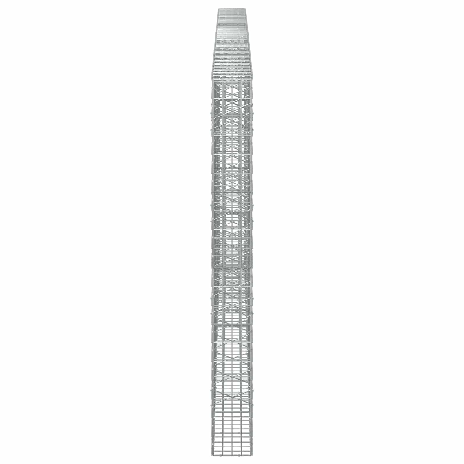 Gabion z žico 5 mm in mrežo 5x10 cm 650x20x200 cm