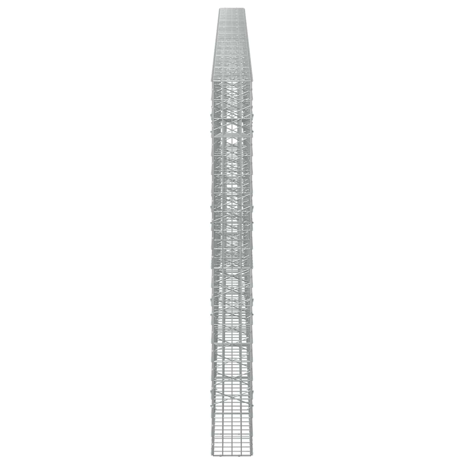 Gabion z žico 5 mm in mrežo 5x10 cm 800x20x200 cm