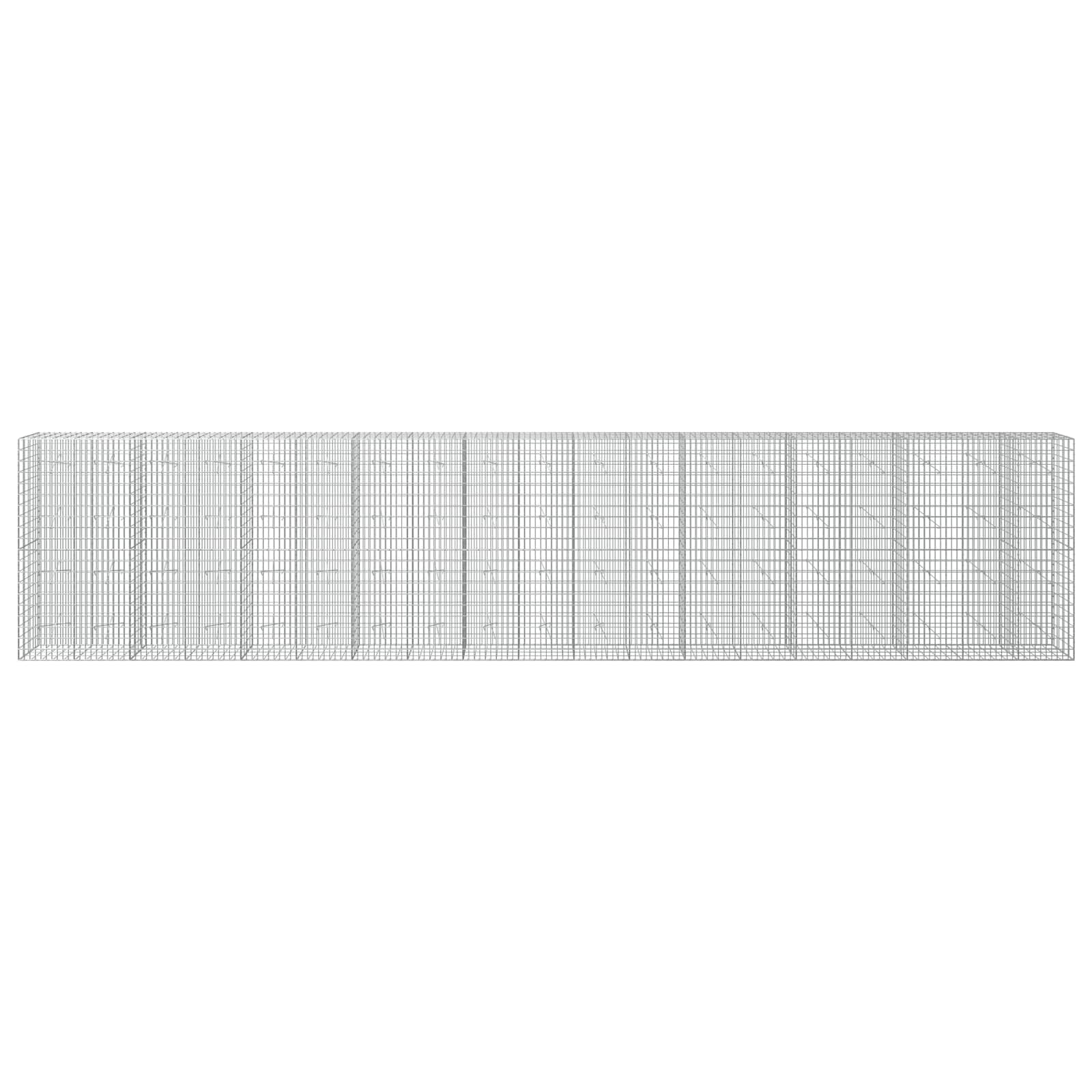 Gabion z žico 5 mm in mrežo 5x10 cm 950x20x200 cm