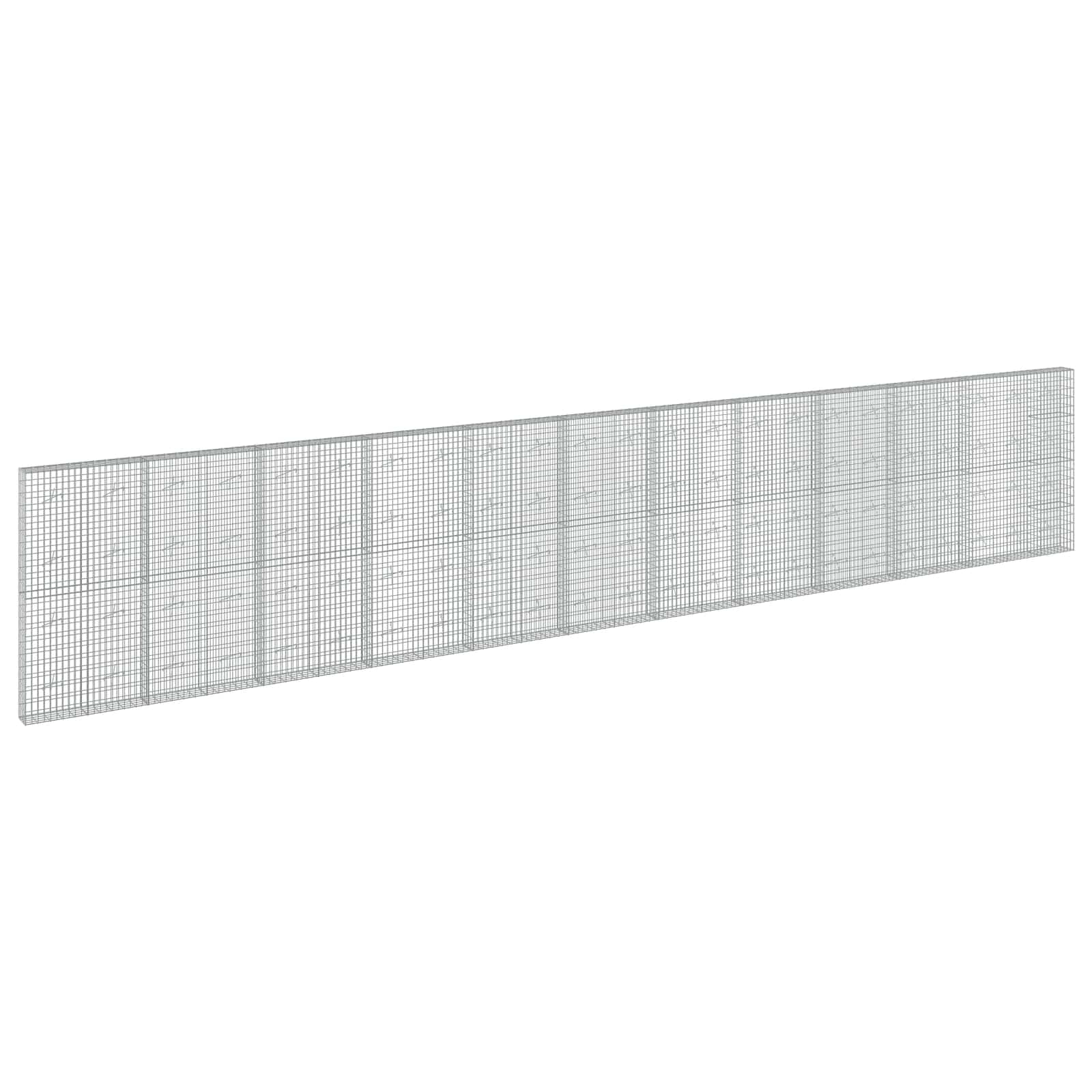 Gabion z žico 5 mm in mrežo 5x10 cm 1150x20x200 cm