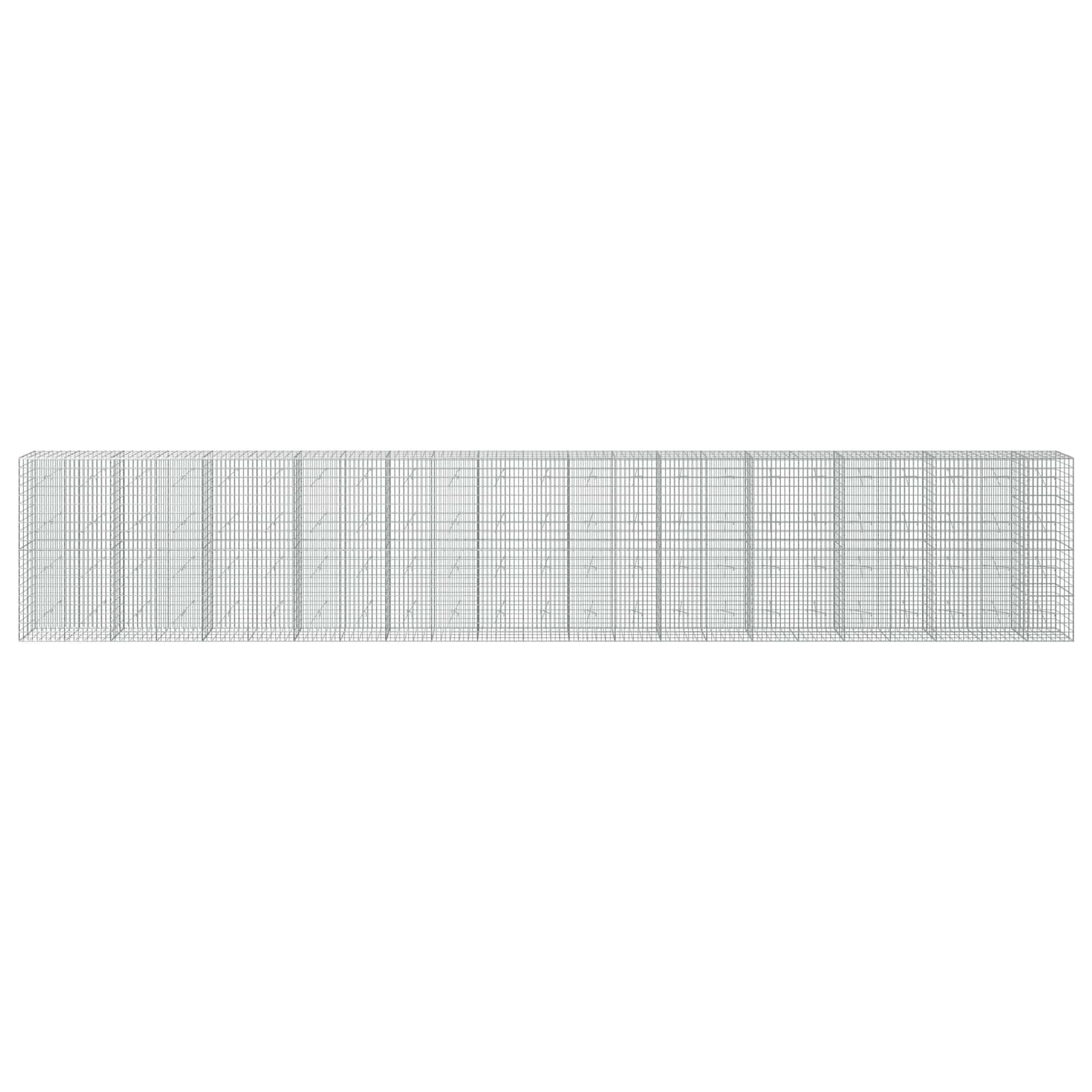 Gabion z žico 5 mm in mrežo 5x10 cm 1150x20x200 cm