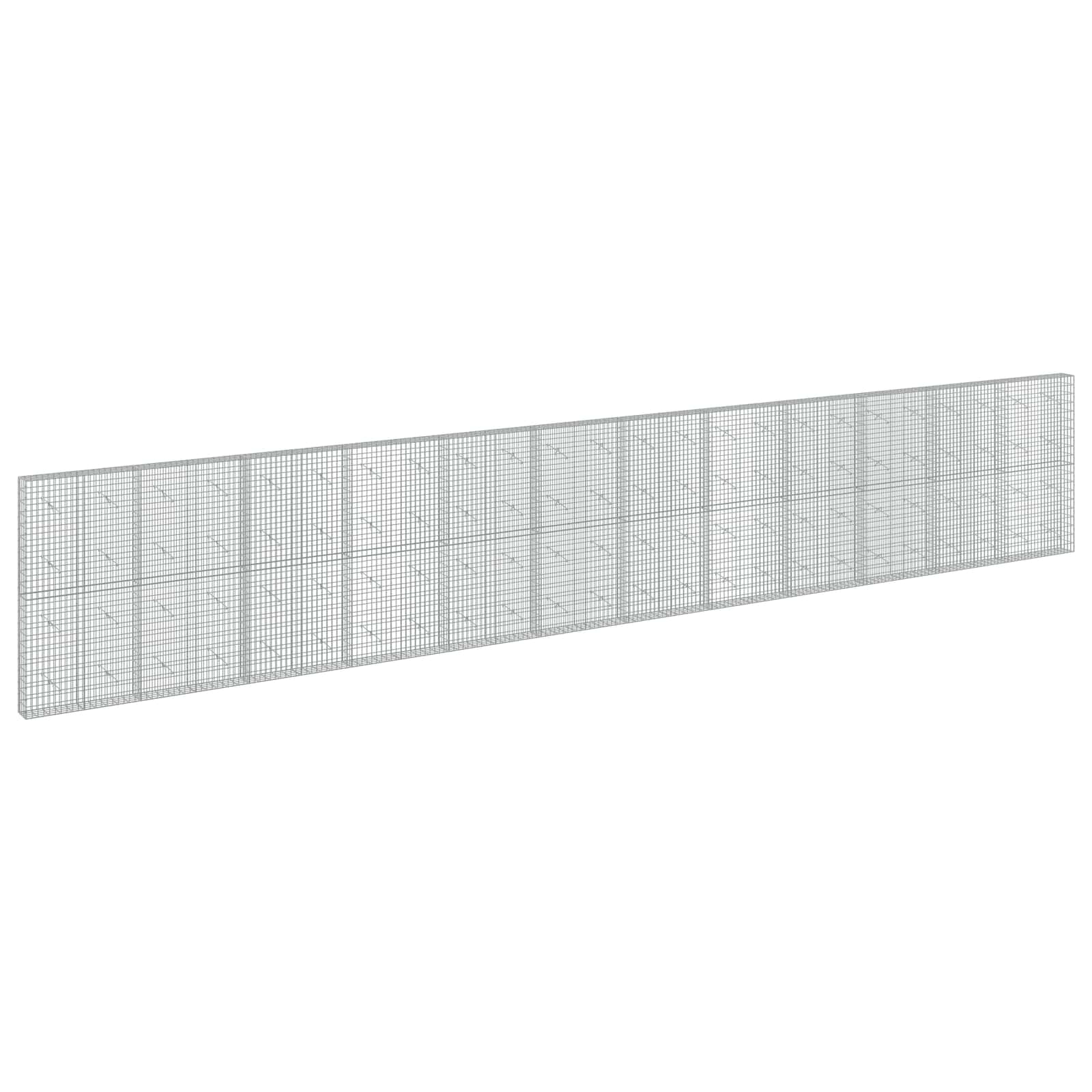 vidaXL Gabion s drátem 5 mm a síťkou 5x10 cm 1200x20x200 cm