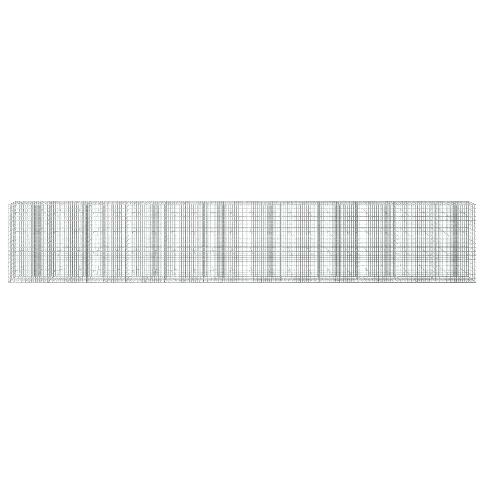 Gabion z žico 5 mm in mrežo 5x10 cm 1200x20x200 cm
