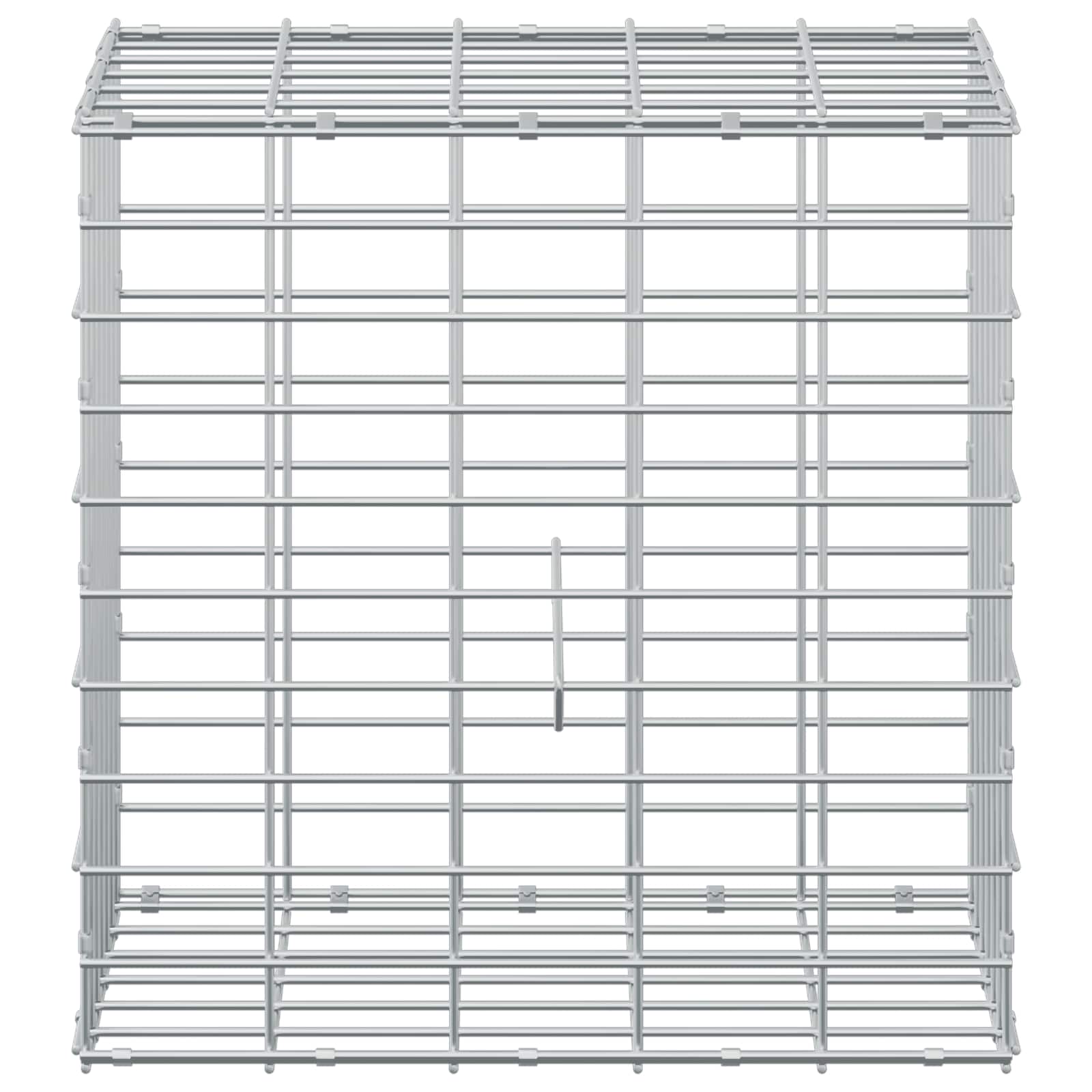 Gabion z žico 5 mm in mrežo 5x10 cm 50x30x50 cm Pocinkano jeklo