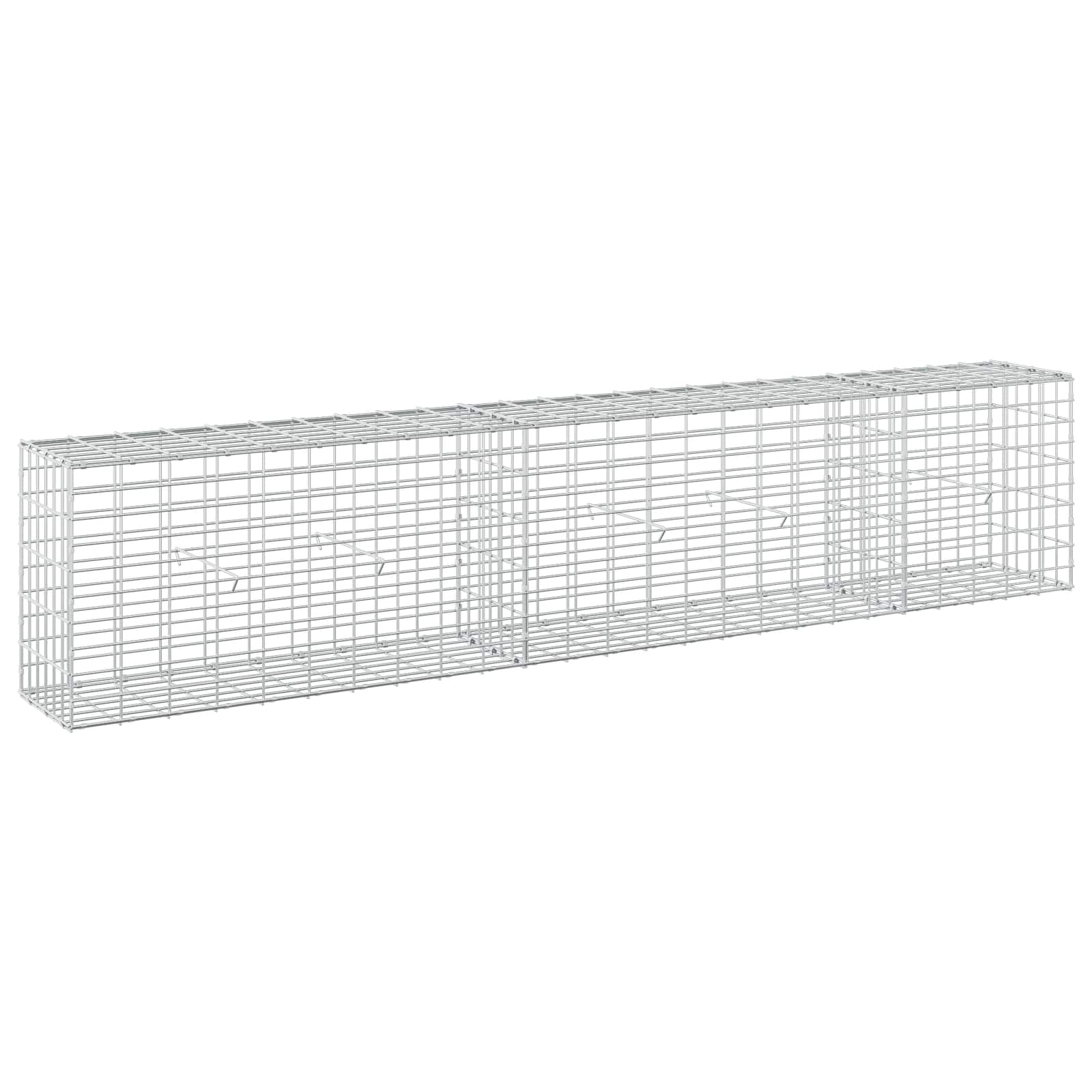Gabion z žico 5 mm in mrežo 5x10 cm 250x30x50 cm