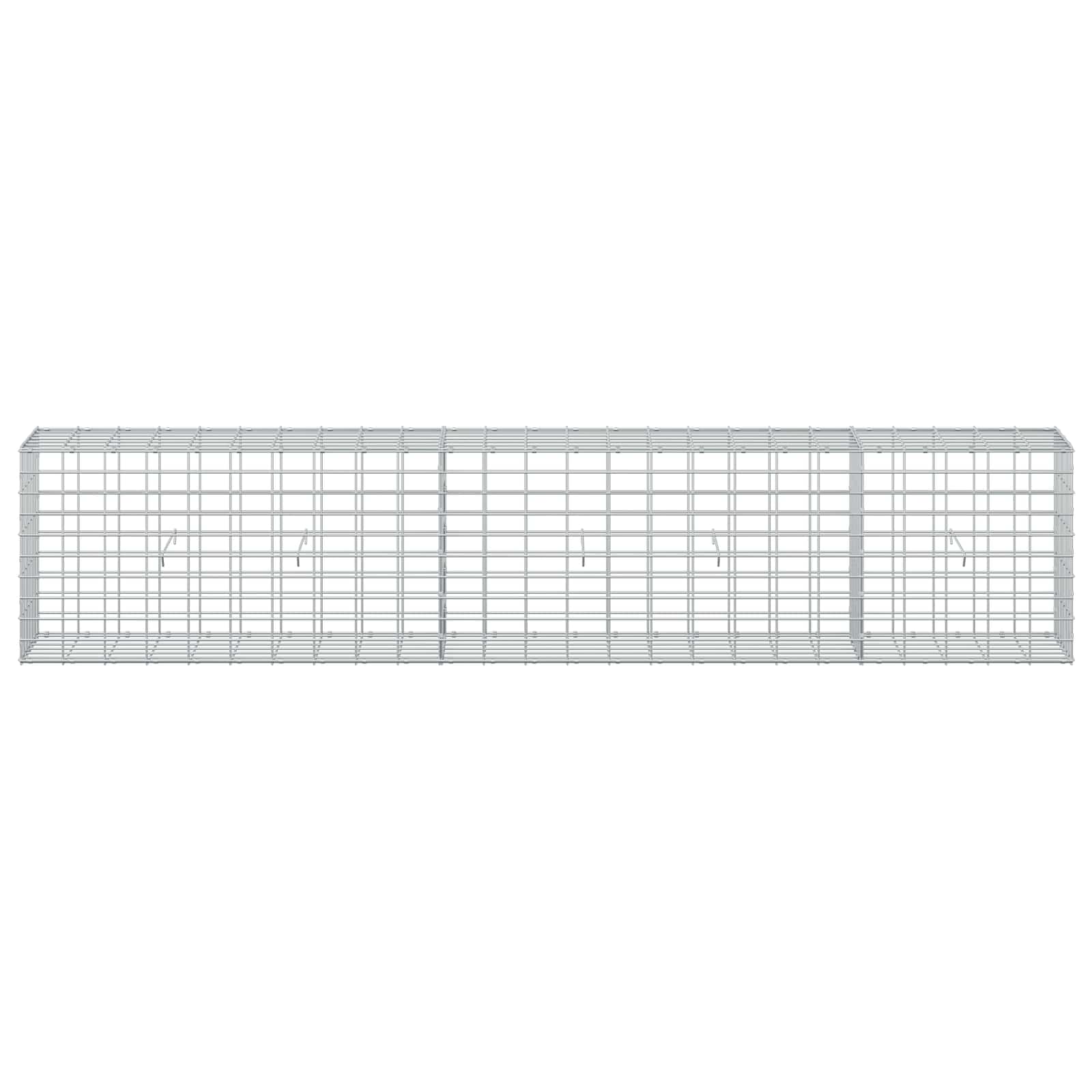 Gabion z žico 5 mm in mrežo 5x10 cm 250x30x50 cm