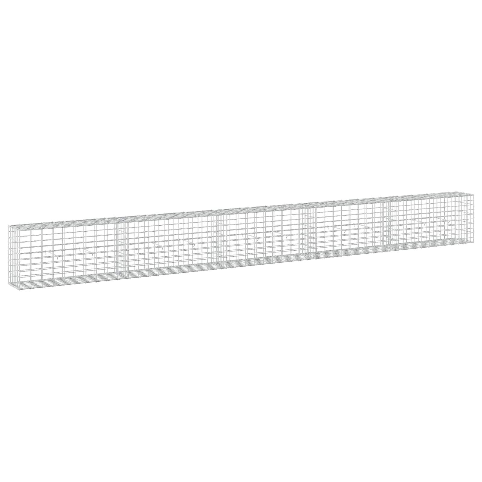 Gabion z žico 5 mm in mrežo 5x10 cm 500x30x50 cm