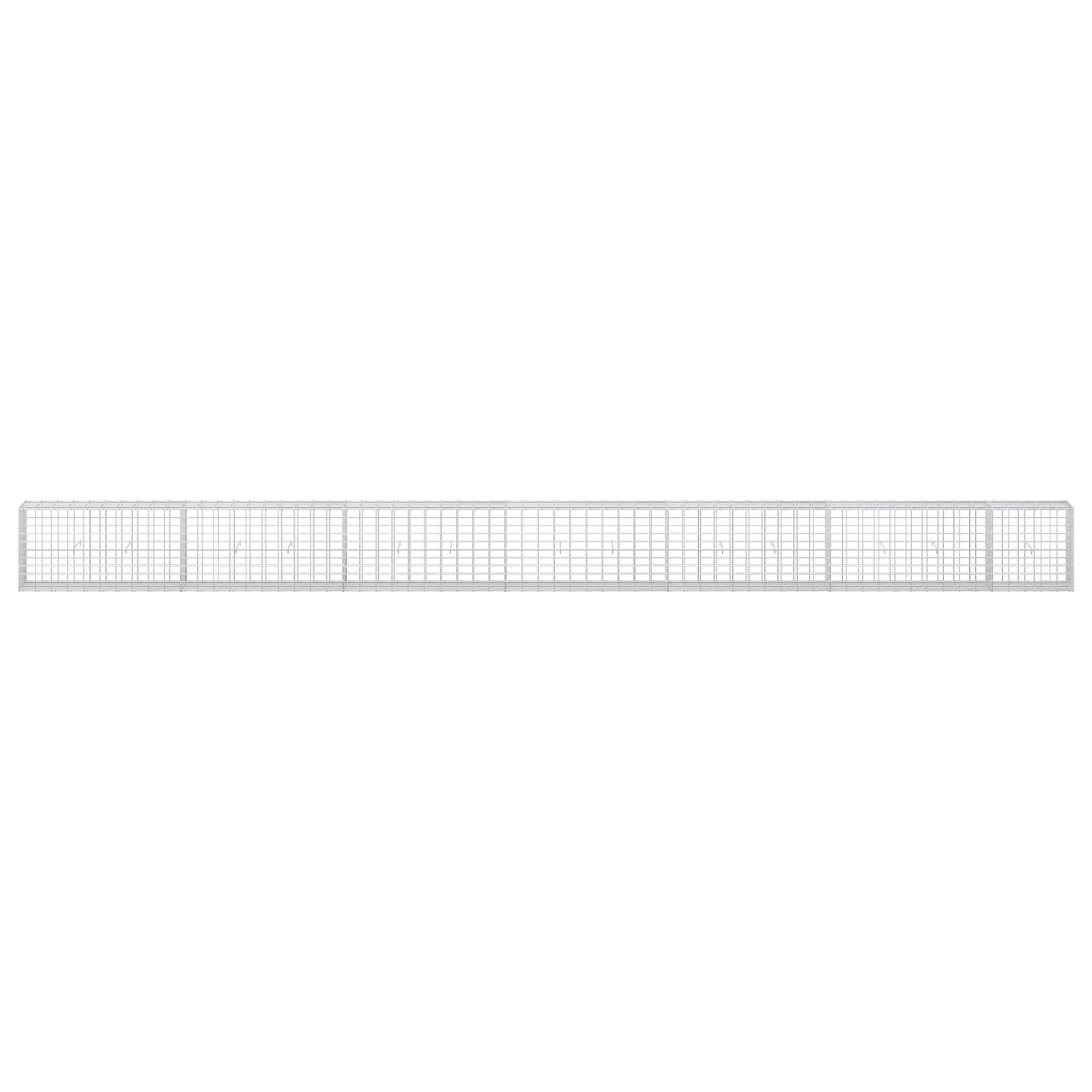 Gabion z žico 5 mm in mrežo 5x10 cm 650x30x50 cm