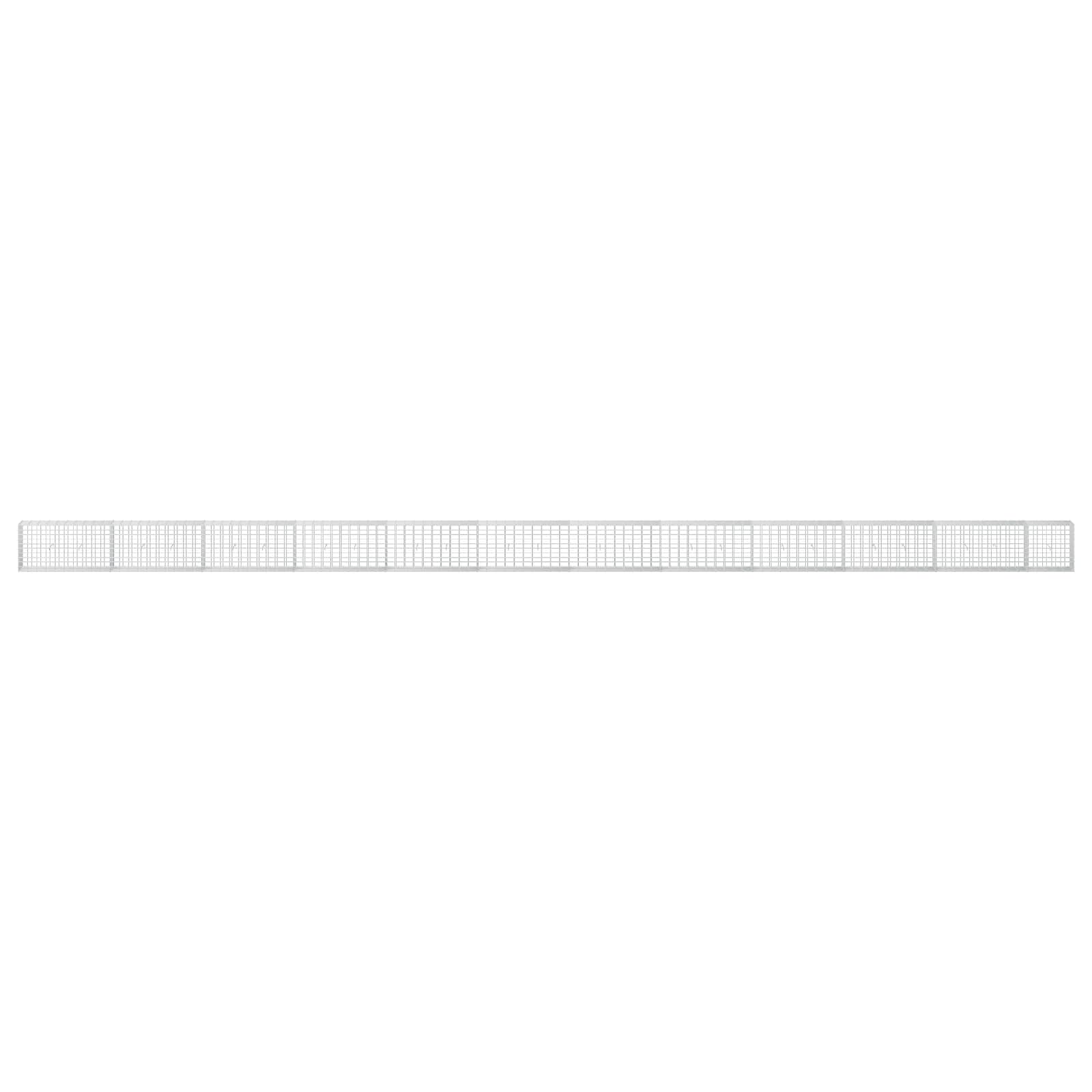 Gabion z žico 5 mm in mrežo 5x10 cm 1150x30x50 cm
