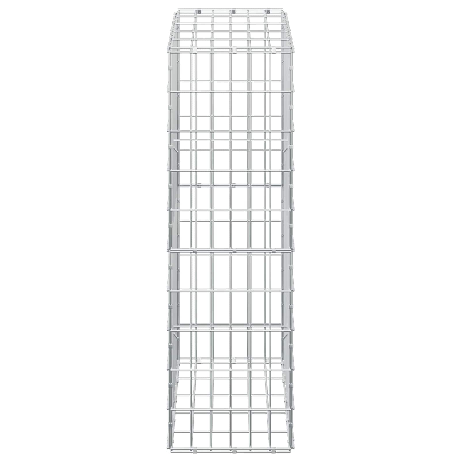 Gabion z žico 5 mm in mrežo 5x10 cm 50x30x100 cm