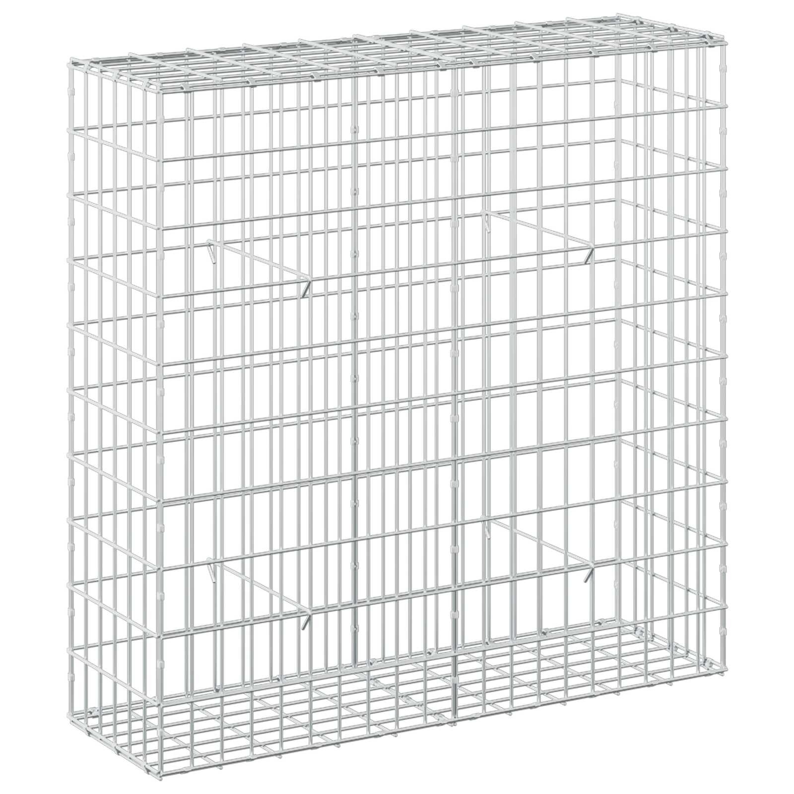 Gabion z žico 5 mm in mrežo 5x10 cm 100x30x100 cm