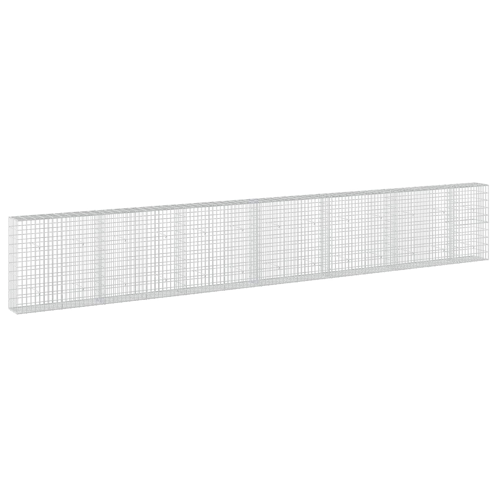 Gabion z žico 5 mm in mrežo 5x10 cm 650x30x100 cm