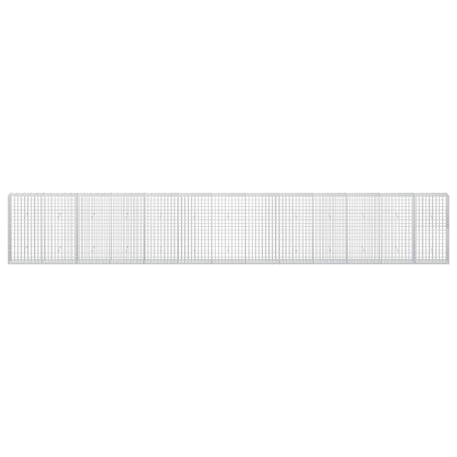 Gabion z žico 5 mm in mrežo 5x10 cm 650x30x100 cm