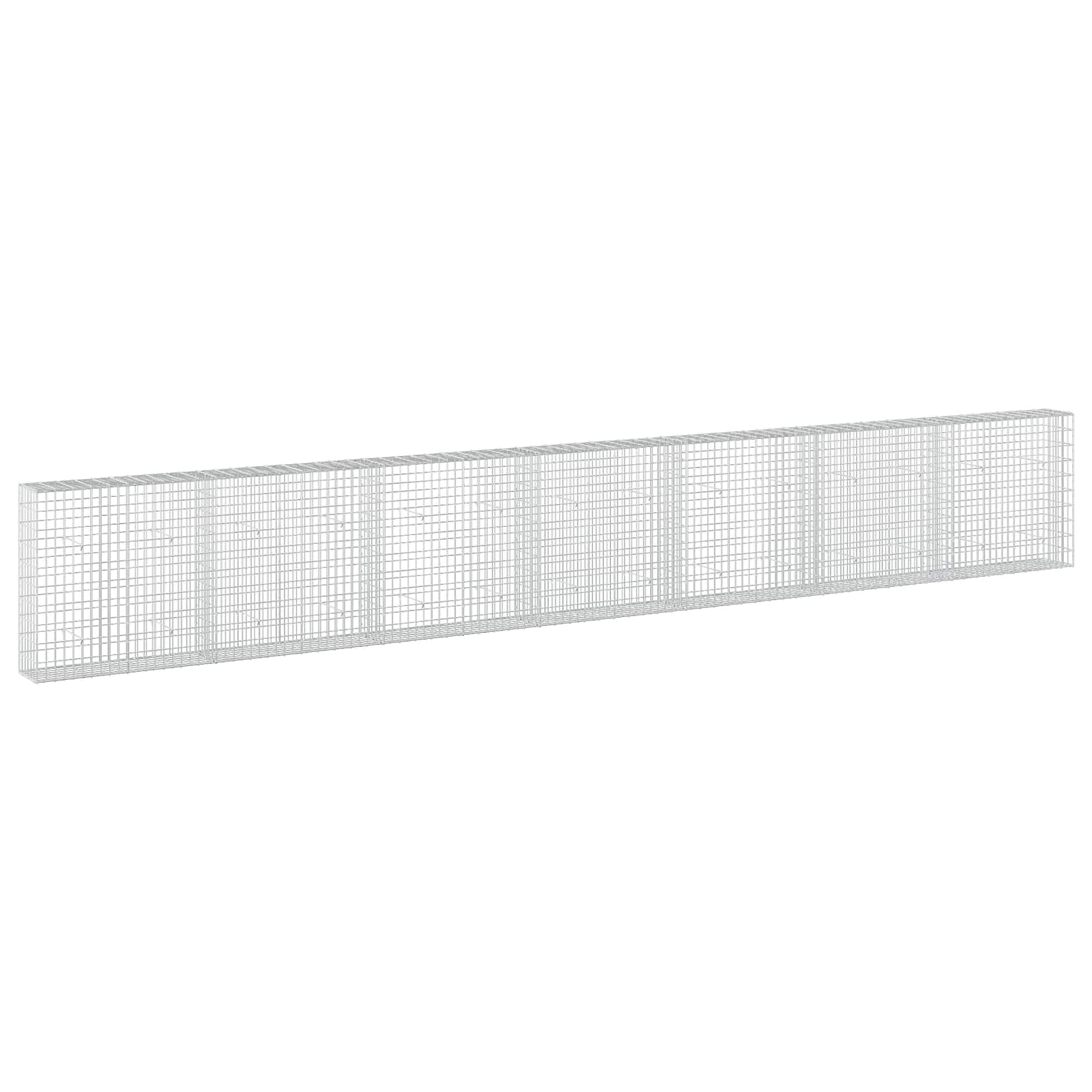 vidaXL Gabion s drátem 5 mm a síťkou 5x10 cm 700x30x100 cm