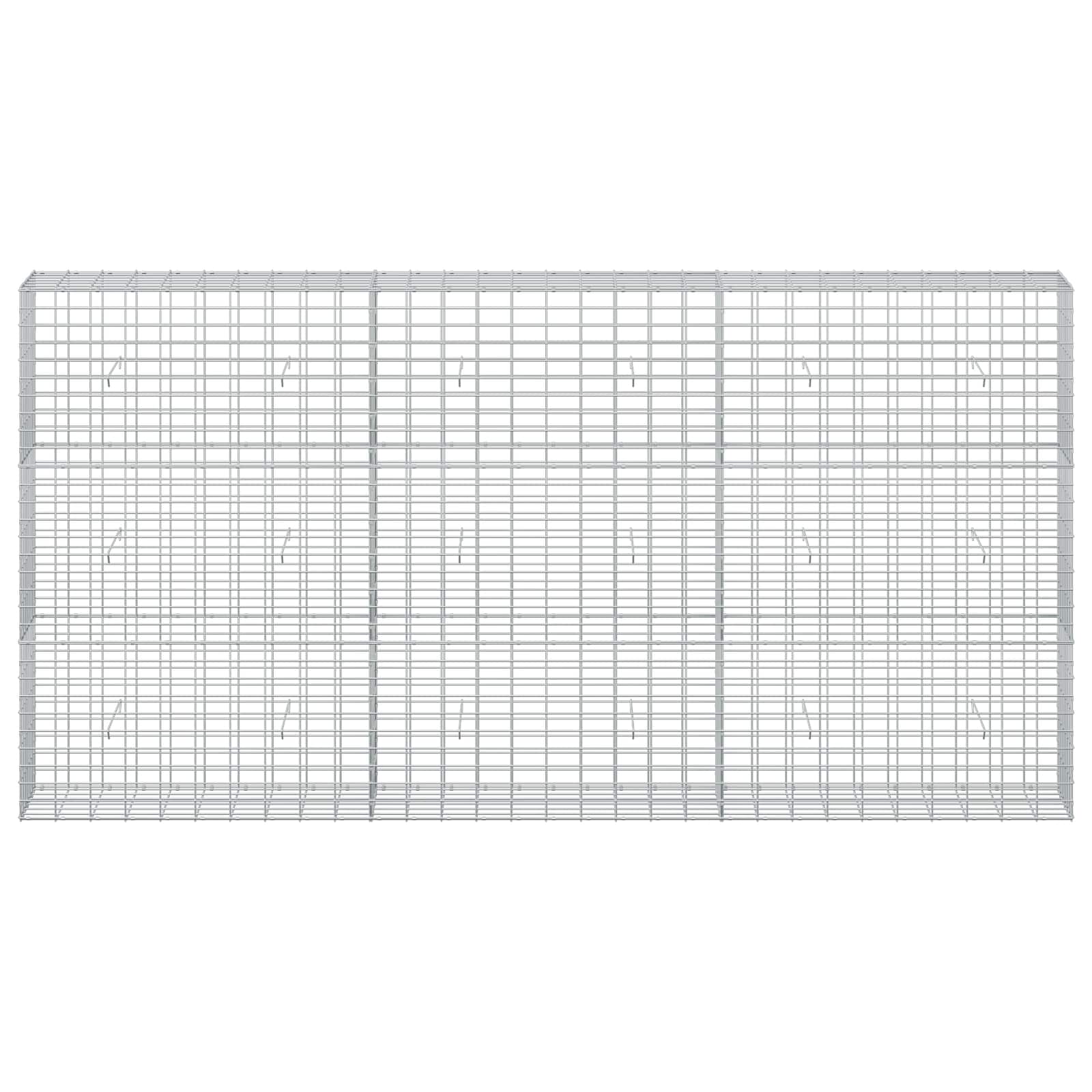 Gabion z žico 5 mm in mrežo 5x10 cm 300x30x150 cm
