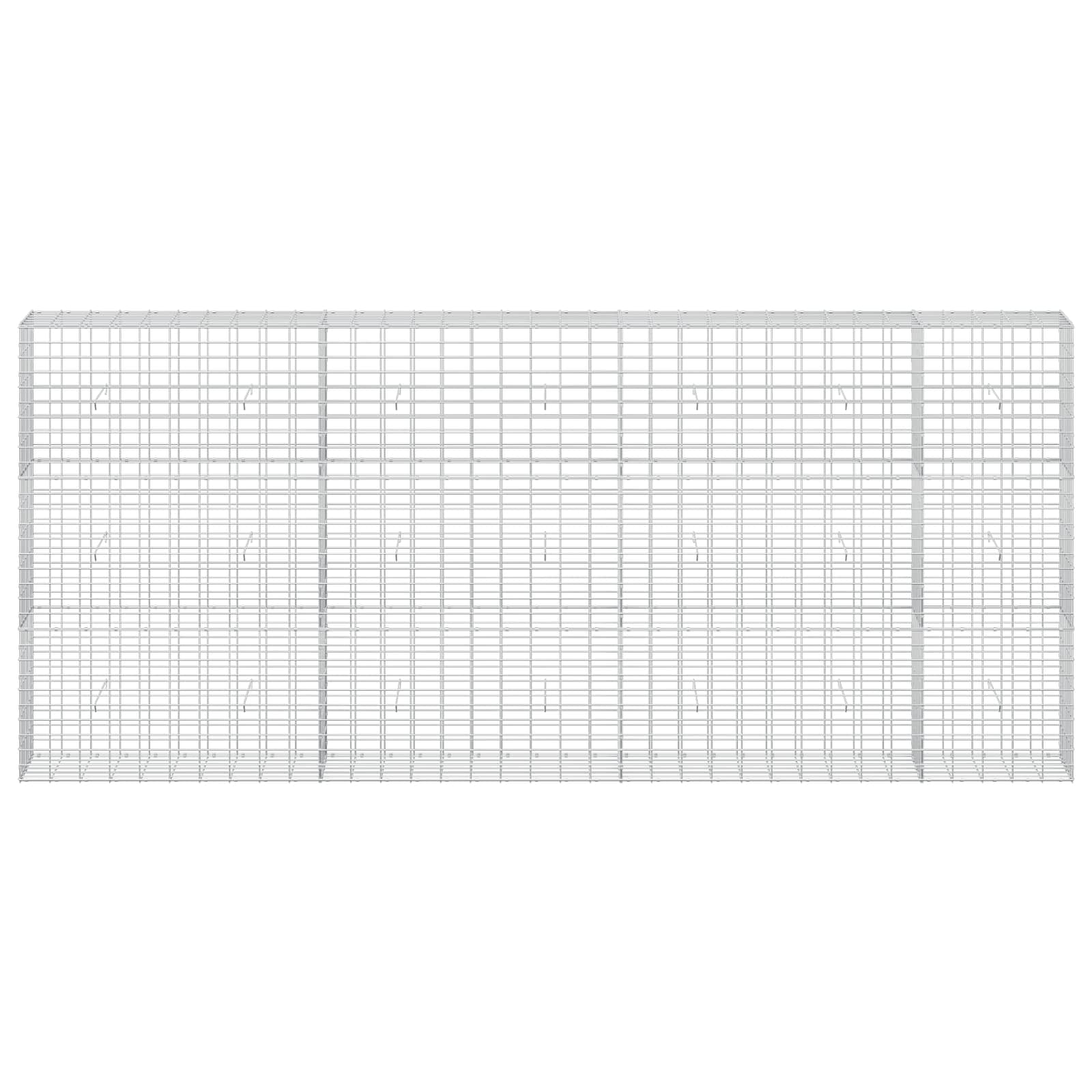 Gabion z žico 5 mm in mrežo 5x10 cm 350x30x150 cm