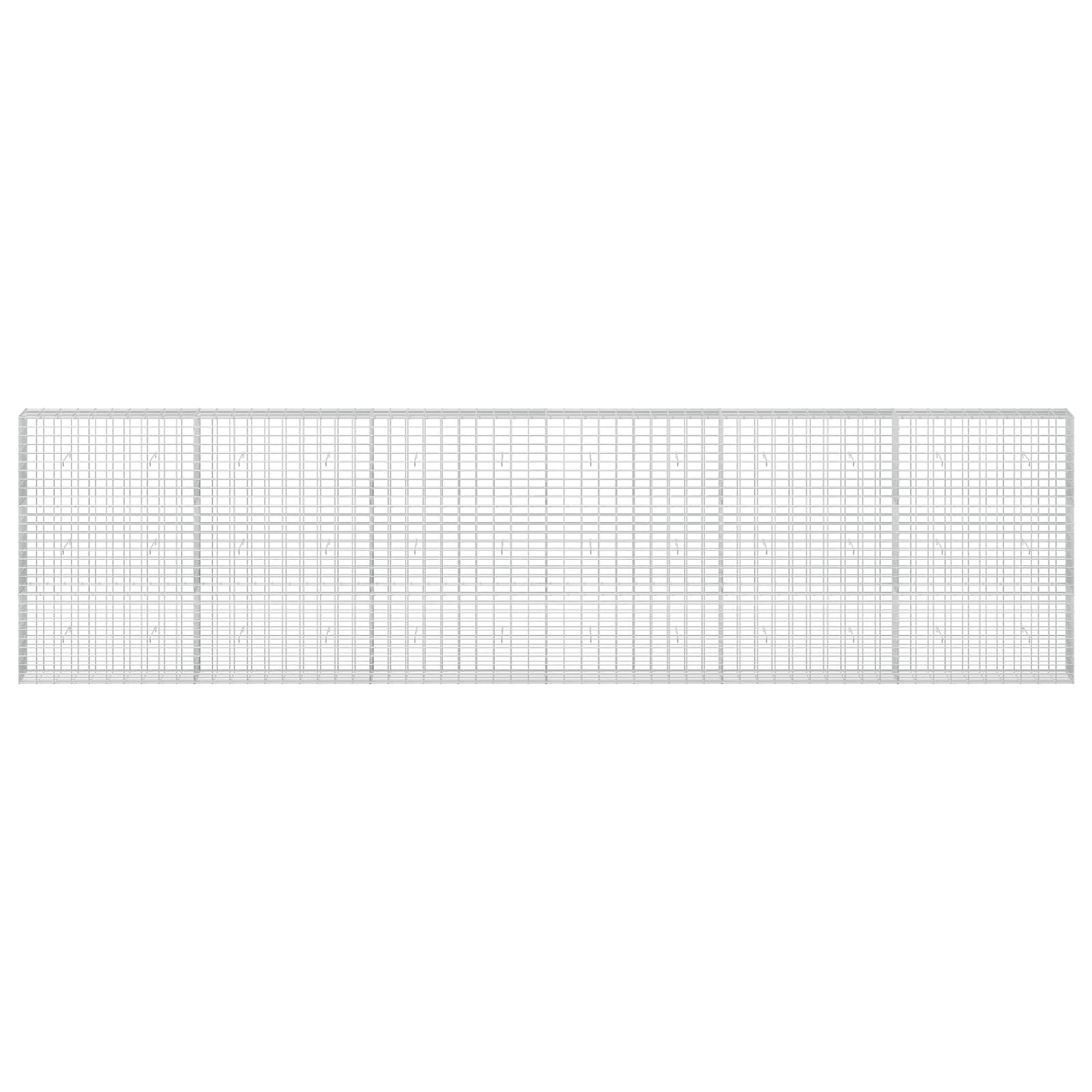 Gabion z žico 5 mm in mrežo 5x10 cm 600x30x150 cm