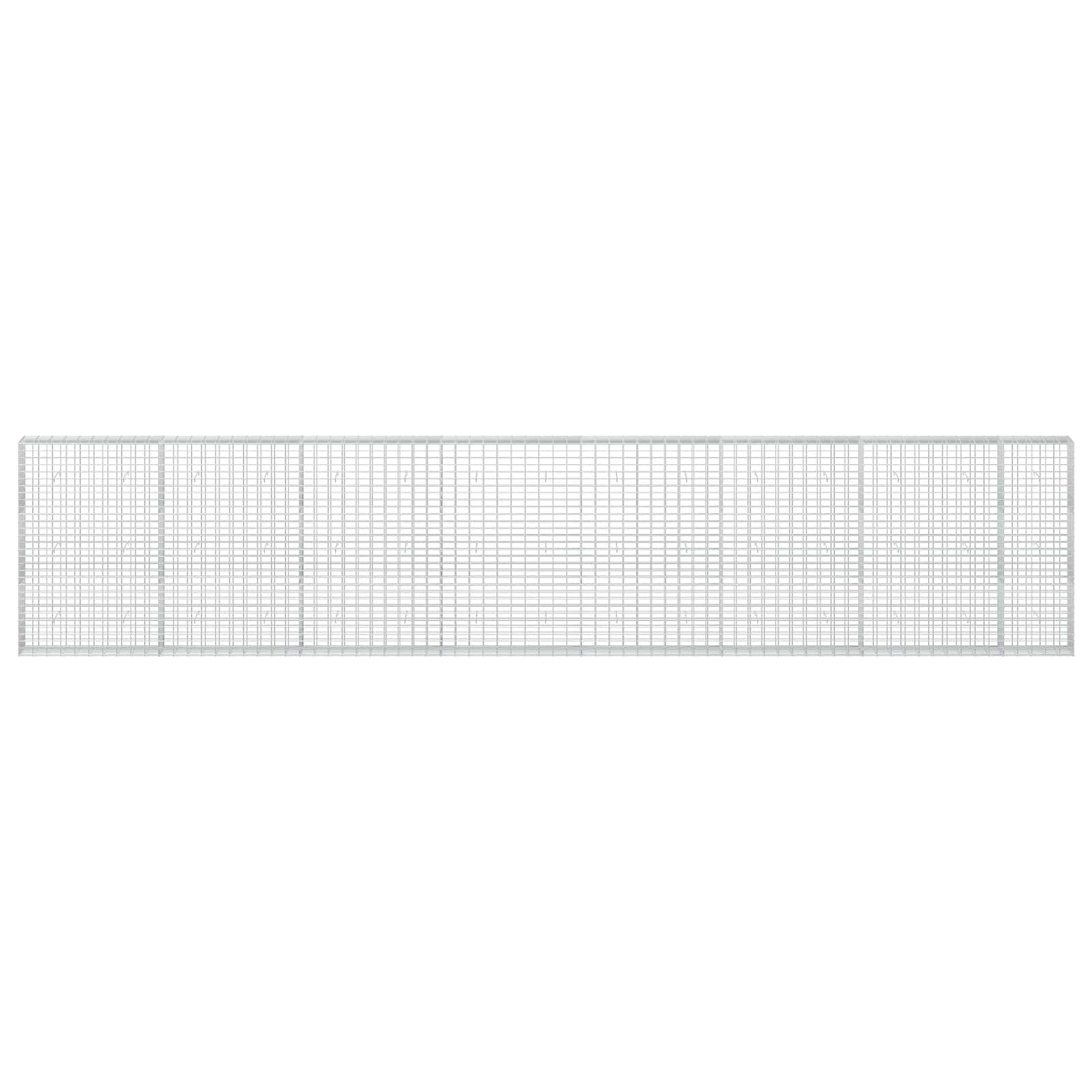 Gabion z žico 5 mm in mrežo 5x10 cm 750x30x150 cm