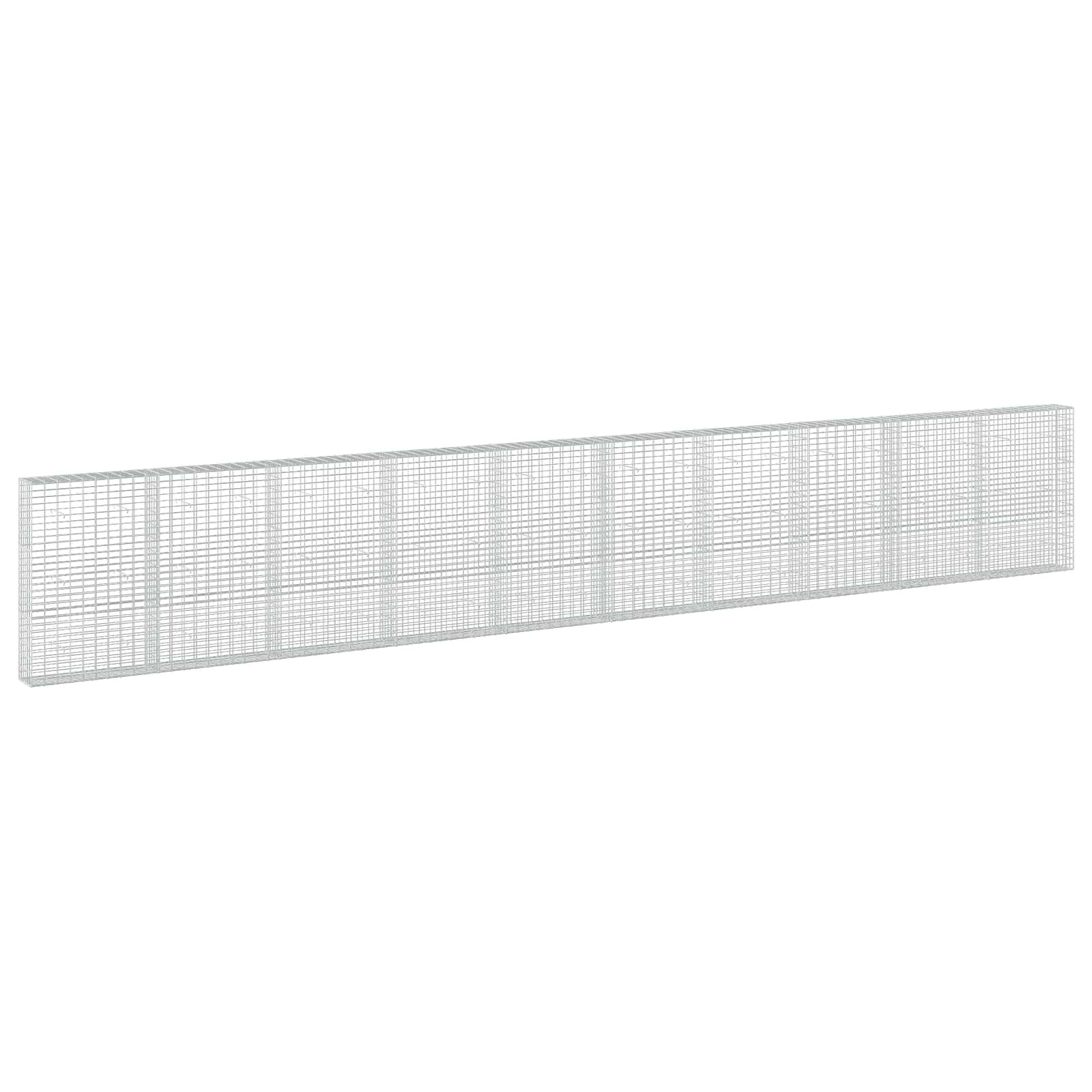 vidaXL Gabion s drátem 5 mm a síťkou 5x10 cm 1000x30x150 cm