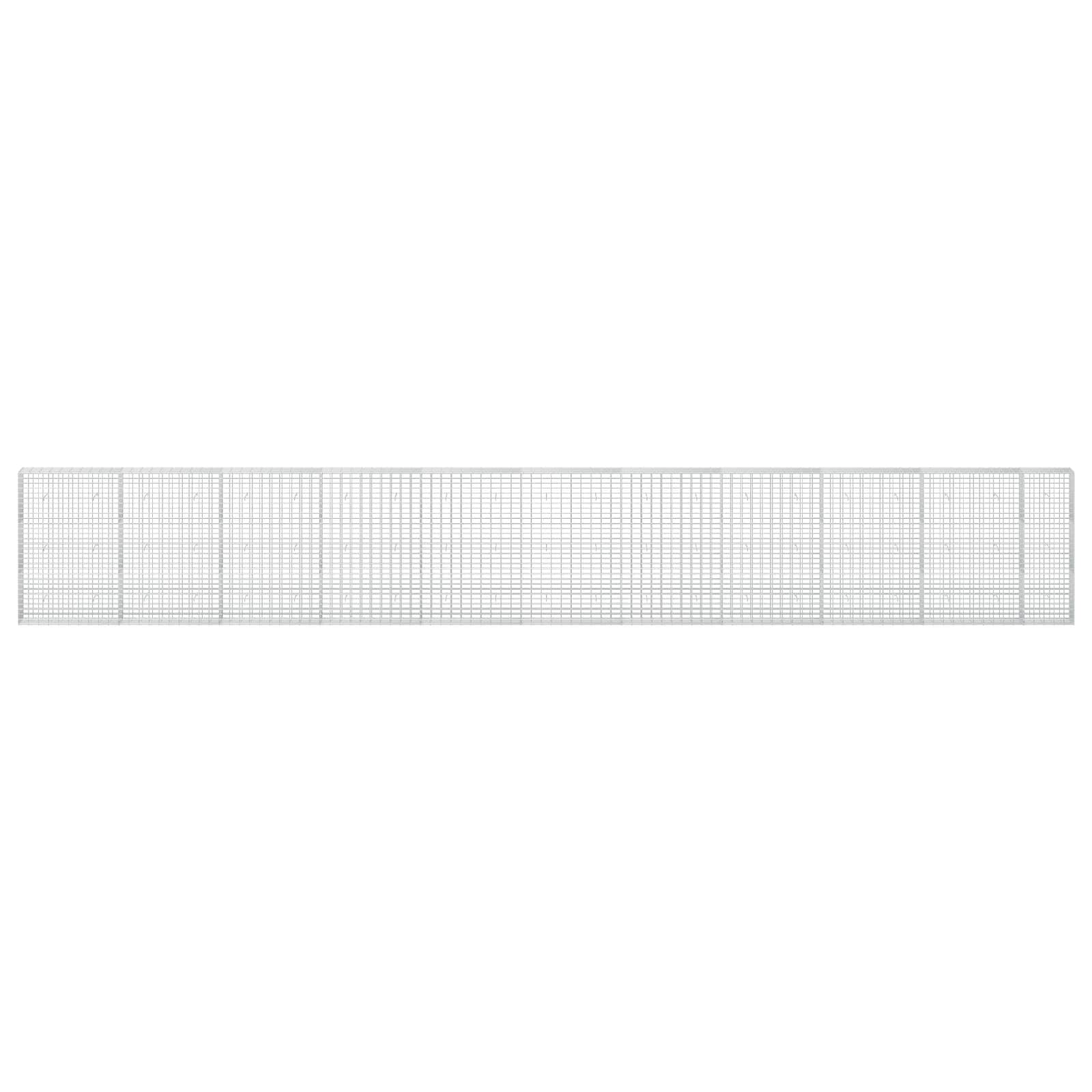 Gabion z žico 5 mm in mrežo 5x10 cm 1050x30x150 cm