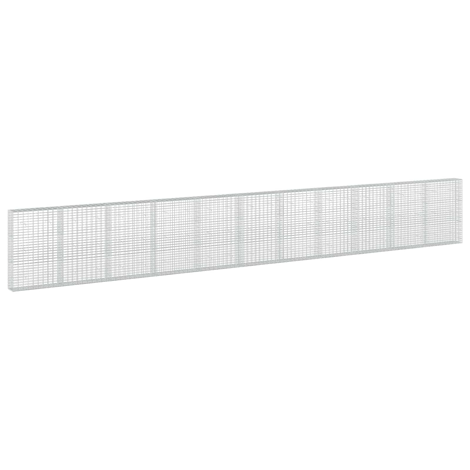 vidaXL Gabion s drátem 5 mm a síťkou 5x10 cm 1100x30x150 cm