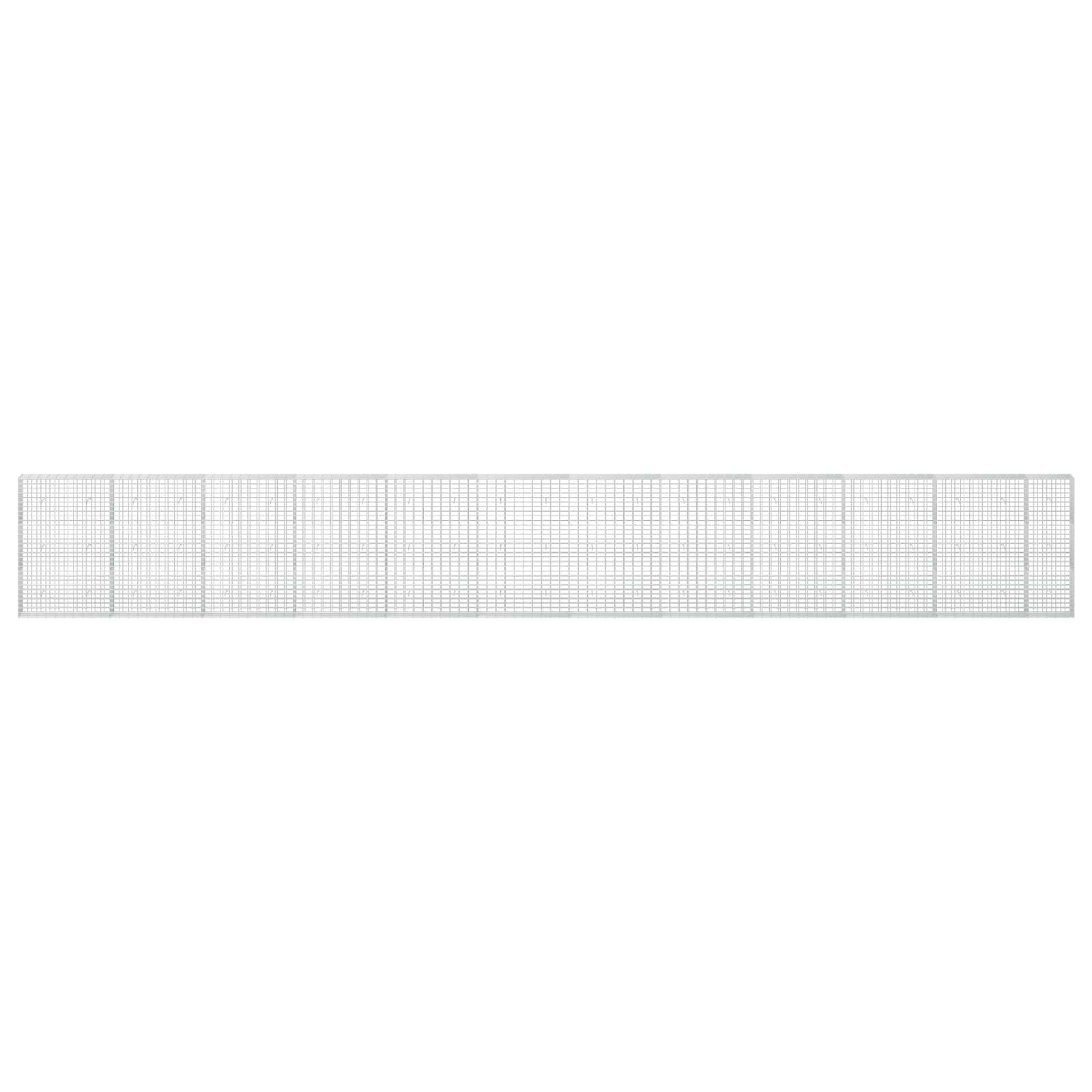 Gabion z žico 5 mm in mrežo 5x10 cm 1150x30x150 cm
