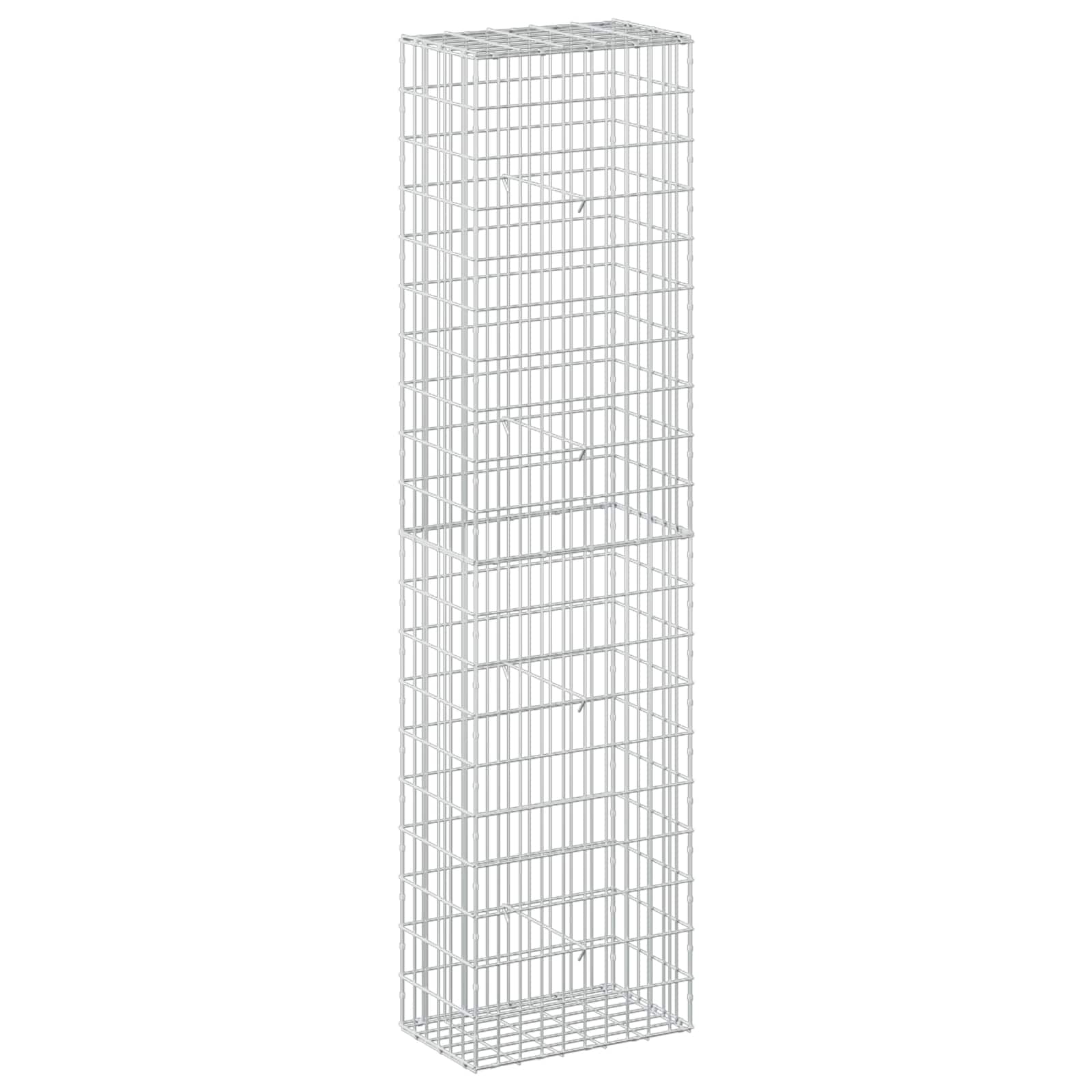 Gabion z žico 5 mm in mrežo 5x10 cm 50x30x200 cm