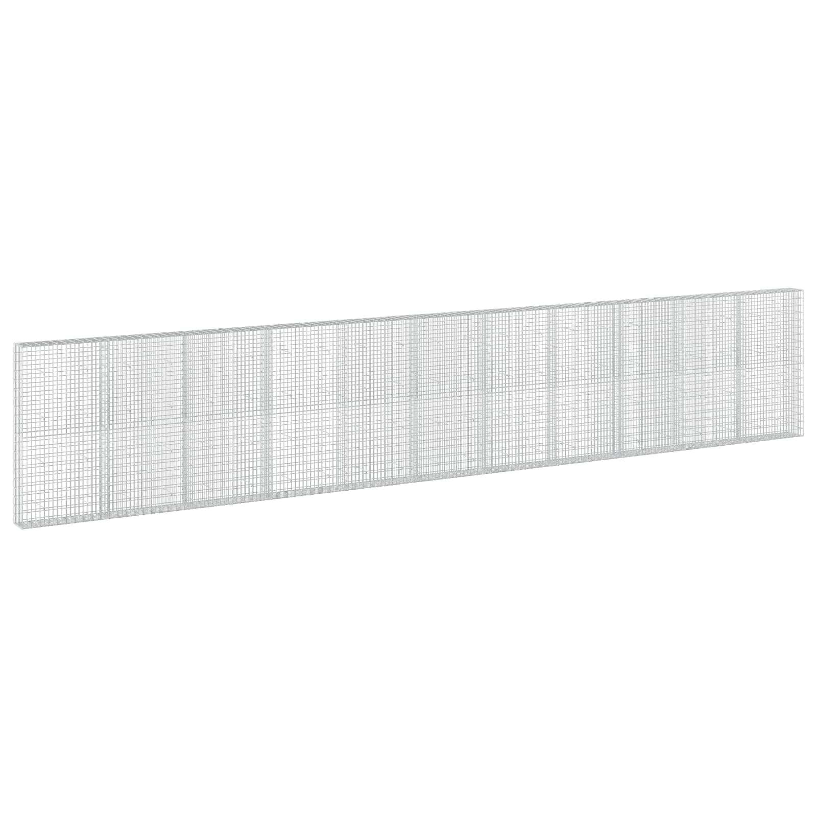 Gabion z žico 5 mm in mrežo 5x10 cm 1100x30x200 cm