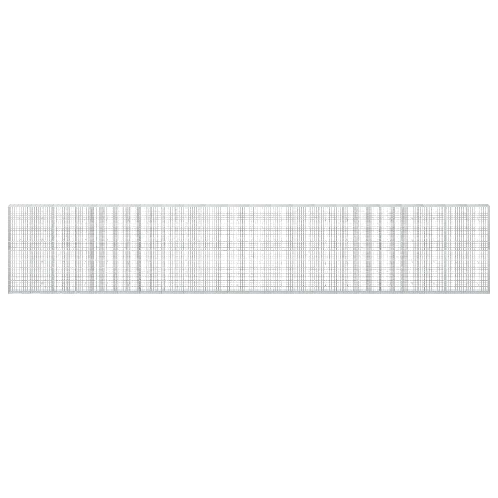 Gabion z žico 5 mm in mrežo 5x10 cm 1100x30x200 cm