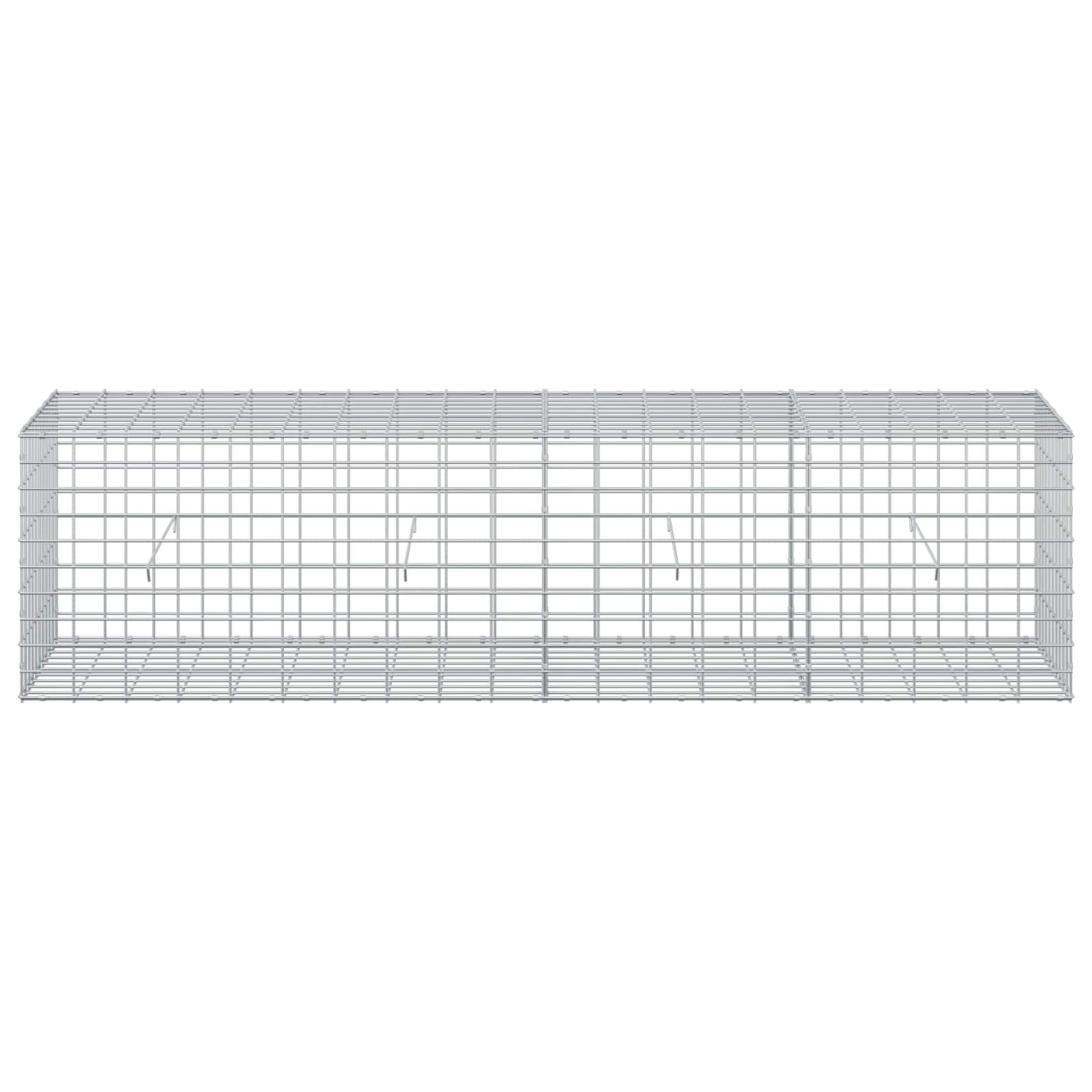 Gabion z žico 5 mm in mrežo 5x10 cm 200x50x50 cm