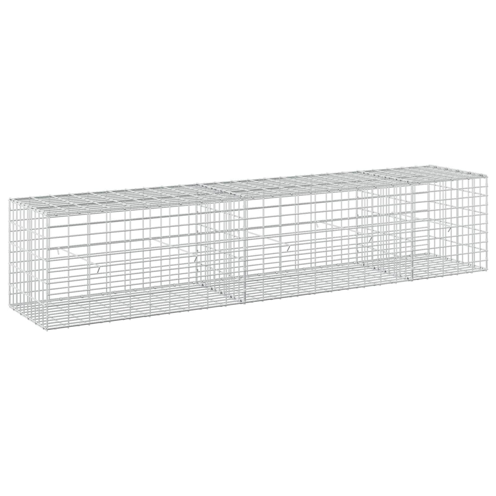 Gabion z žico 5 mm in mrežo 5x10 cm 250x50x50 cm