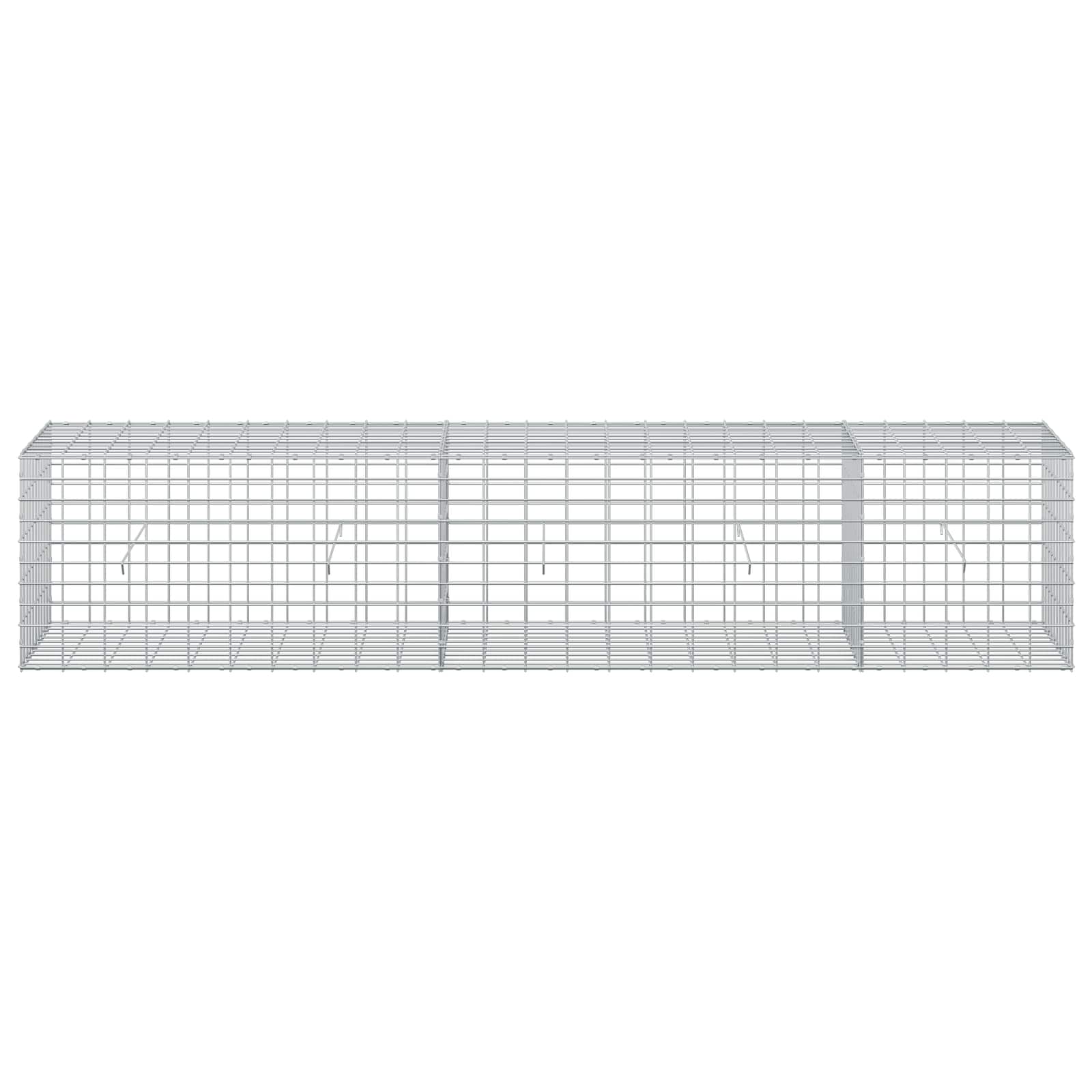 Gabion z žico 5 mm in mrežo 5x10 cm 250x50x50 cm