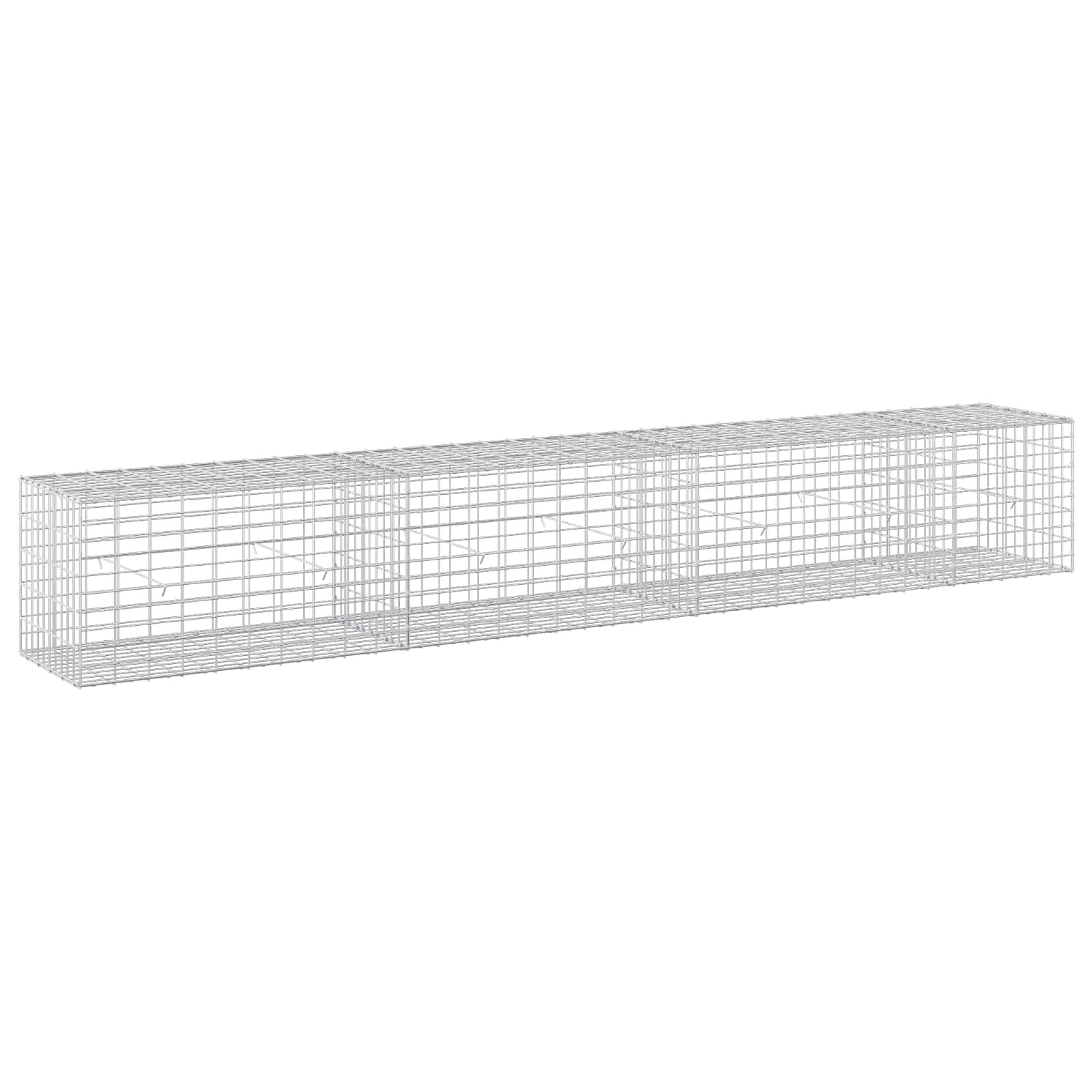 Gabion z žico 5 mm in mrežo 5x10 cm 350x50x50 cm