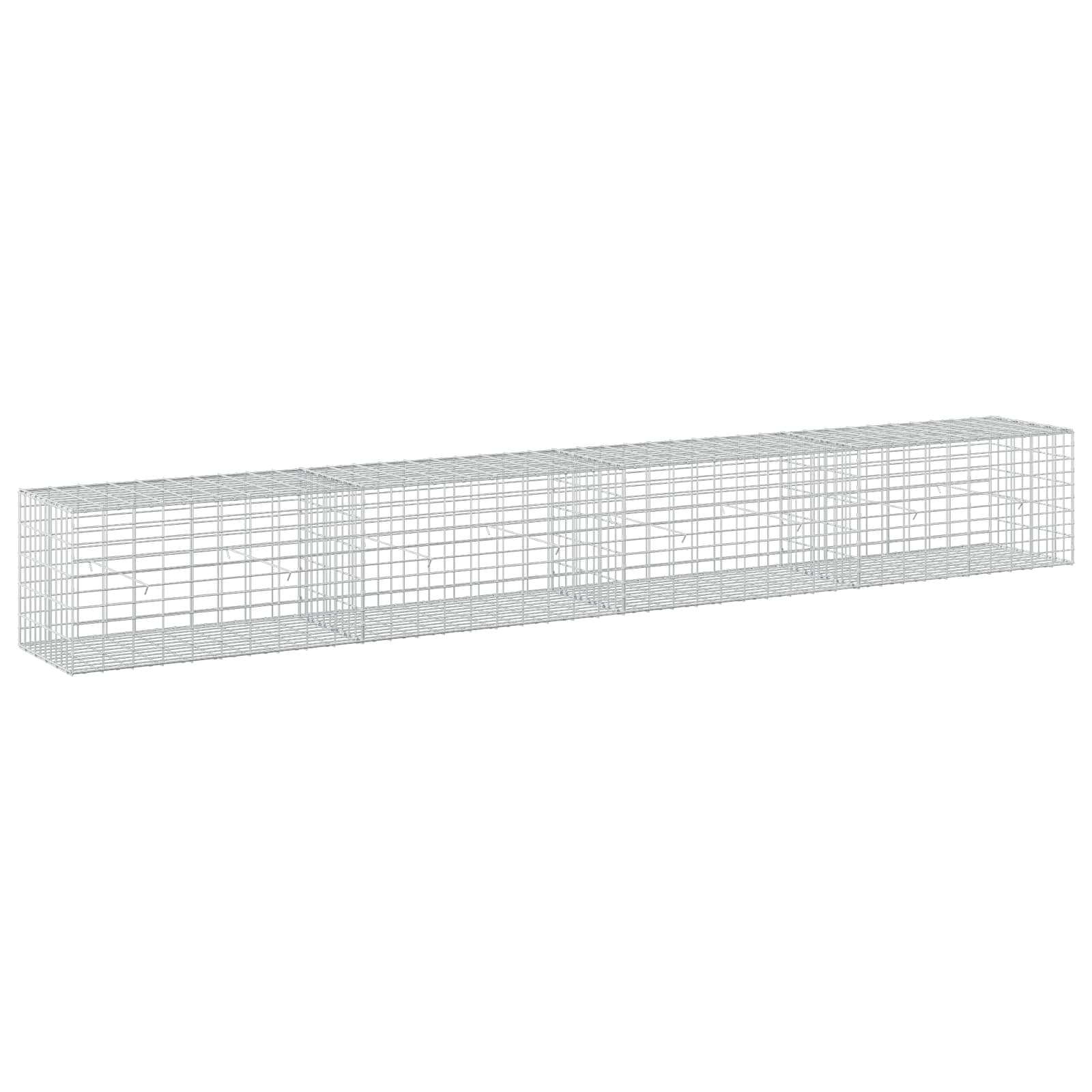 Gabion z žico 5 mm in mrežo 5x10 cm 400x50x50 cm