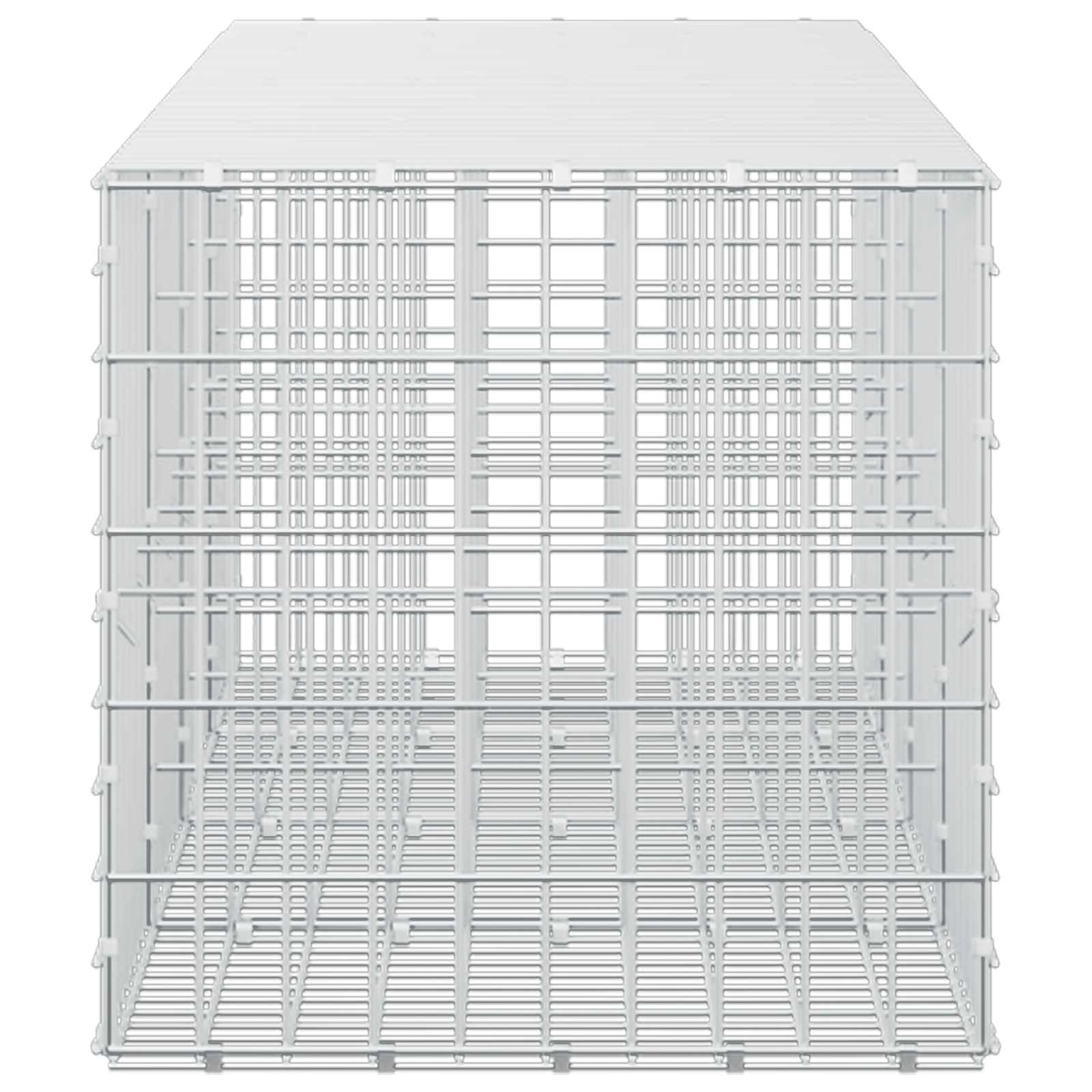 Gabion z žico 5 mm in mrežo 5x10 cm 400x50x50 cm
