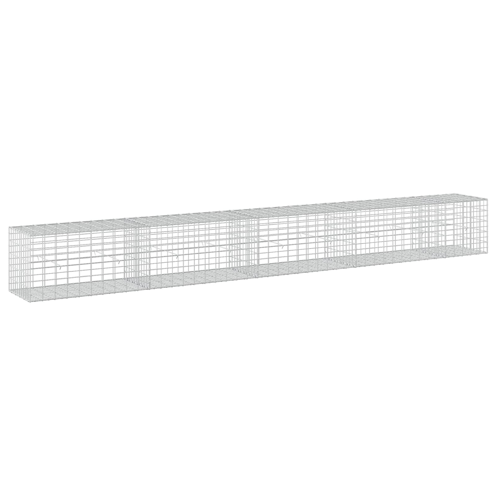 Gabion z žico 5 mm in mrežo 5x10 cm 450x50x50 cm