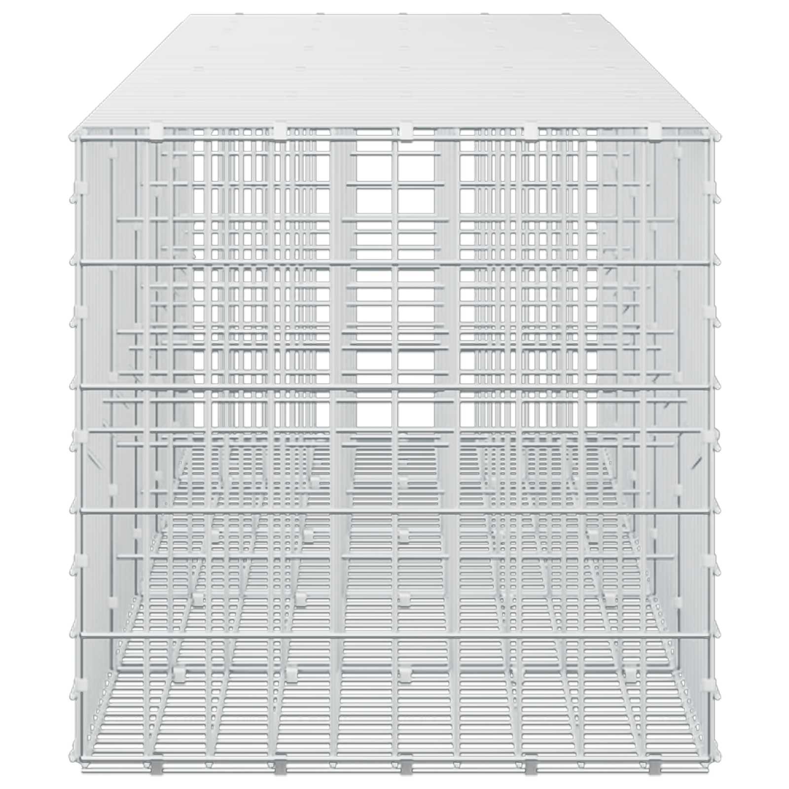 Gabion z žico 5 mm in mrežo 5x10 cm 500x50x50 cm