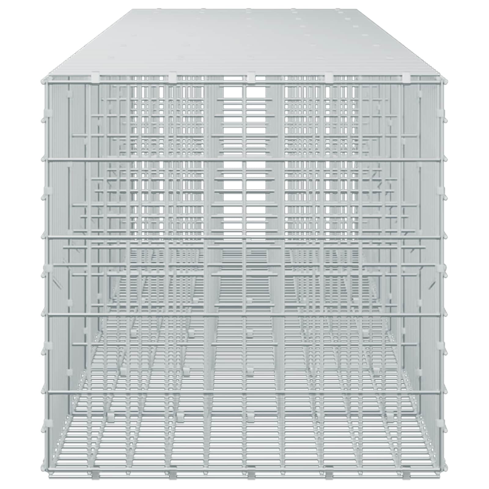 Gabion z žico 5 mm in mrežo 5x10 cm 650x50x50 cm