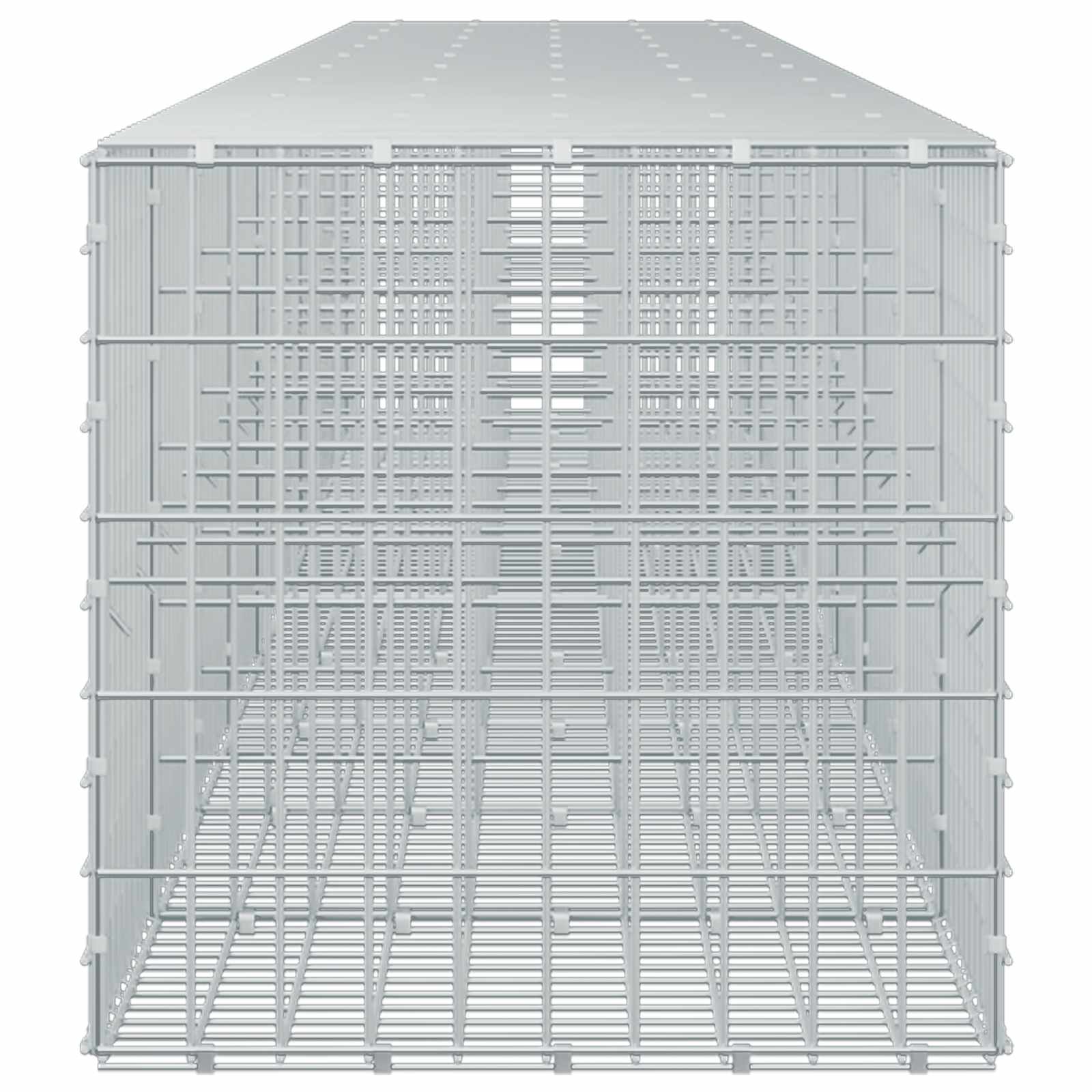 Gabion z žico 5 mm in mrežo 5x10 cm 950x50x50 cm