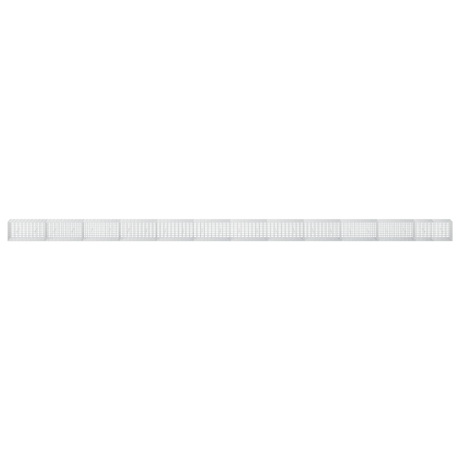 Gabion z žico 5 mm in mrežo 5x10 cm 1200x50x50 cm