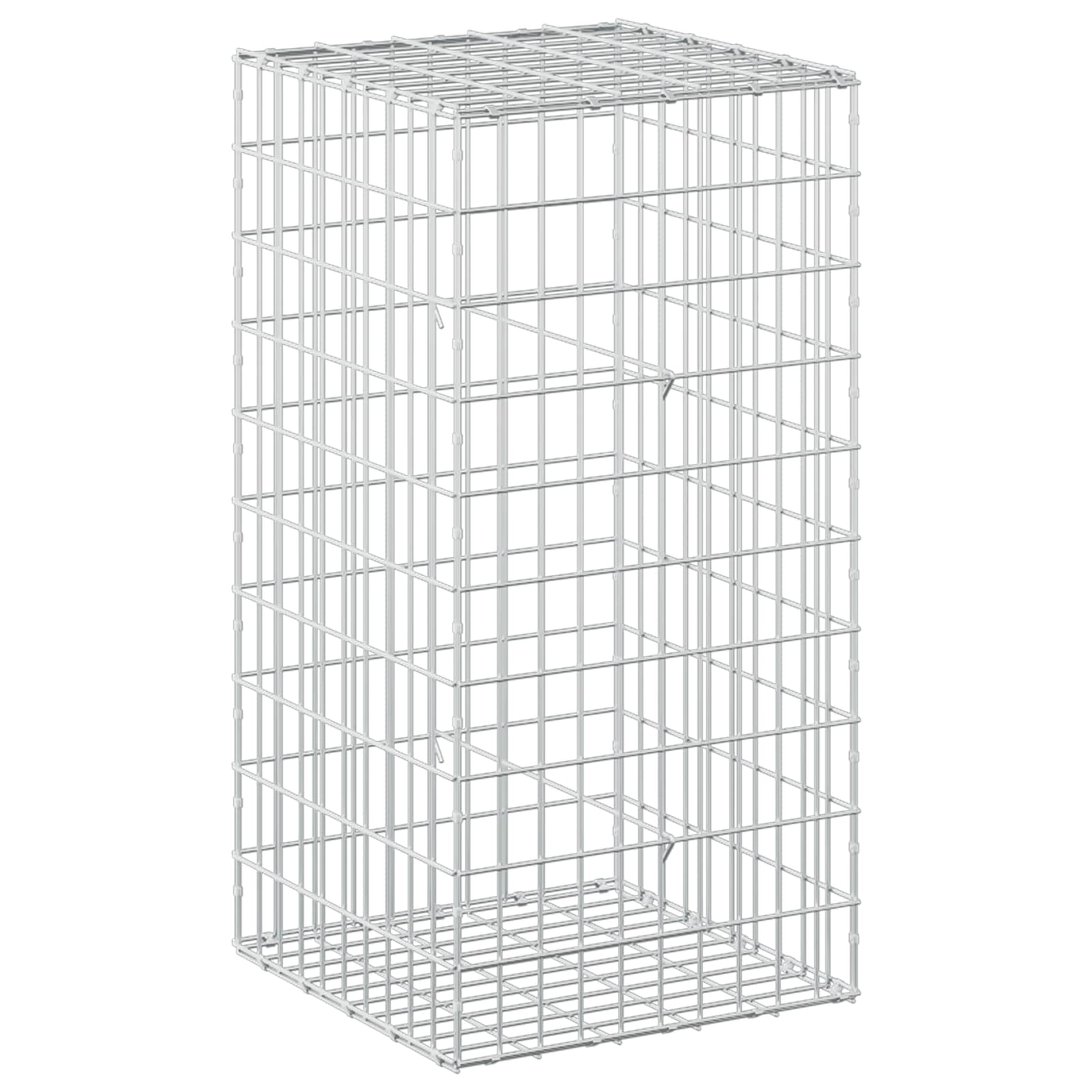 Gabion z žico 5 mm in mrežo 5x10 cm 50x50x100 cm