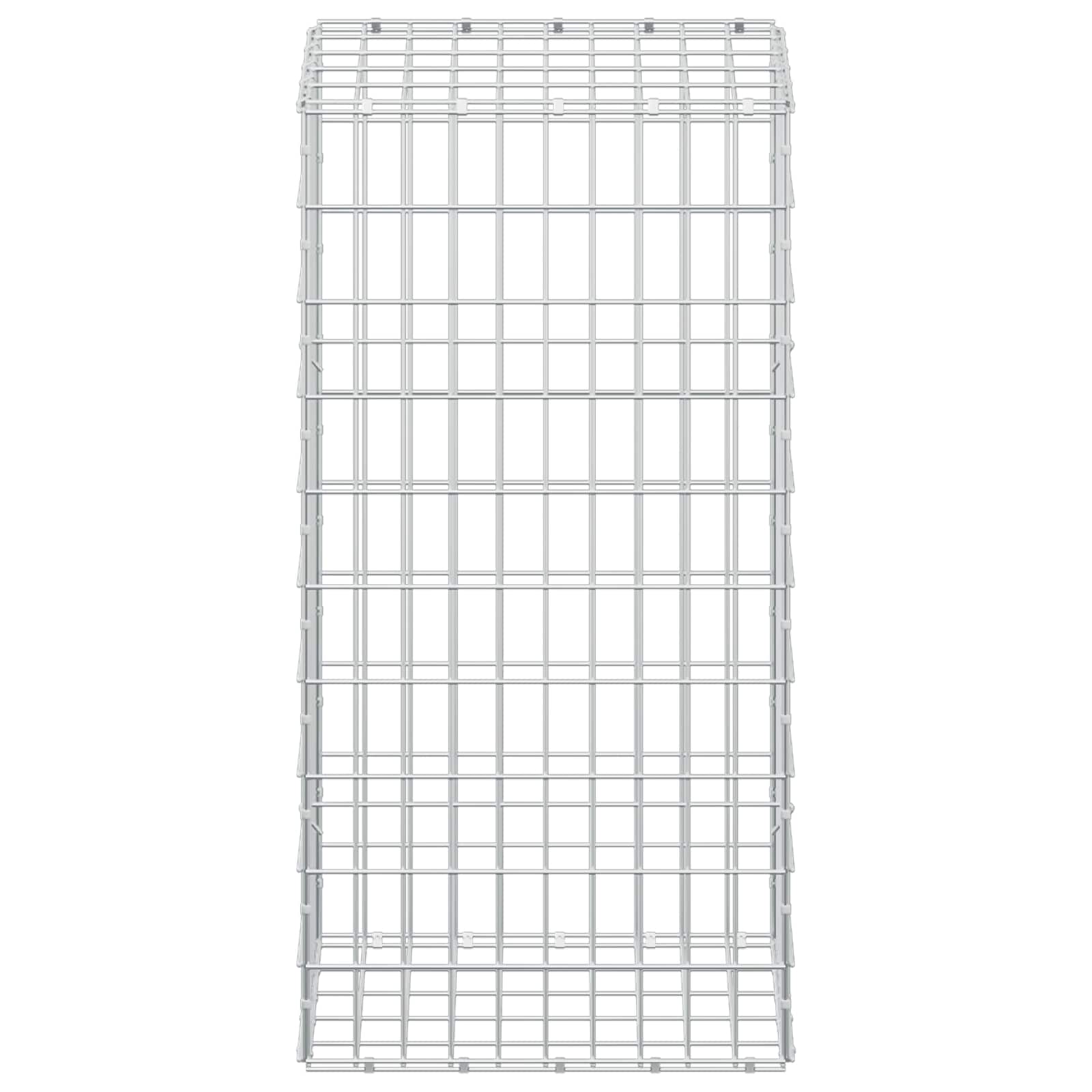 Gabion z žico 5 mm in mrežo 5x10 cm 50x50x100 cm