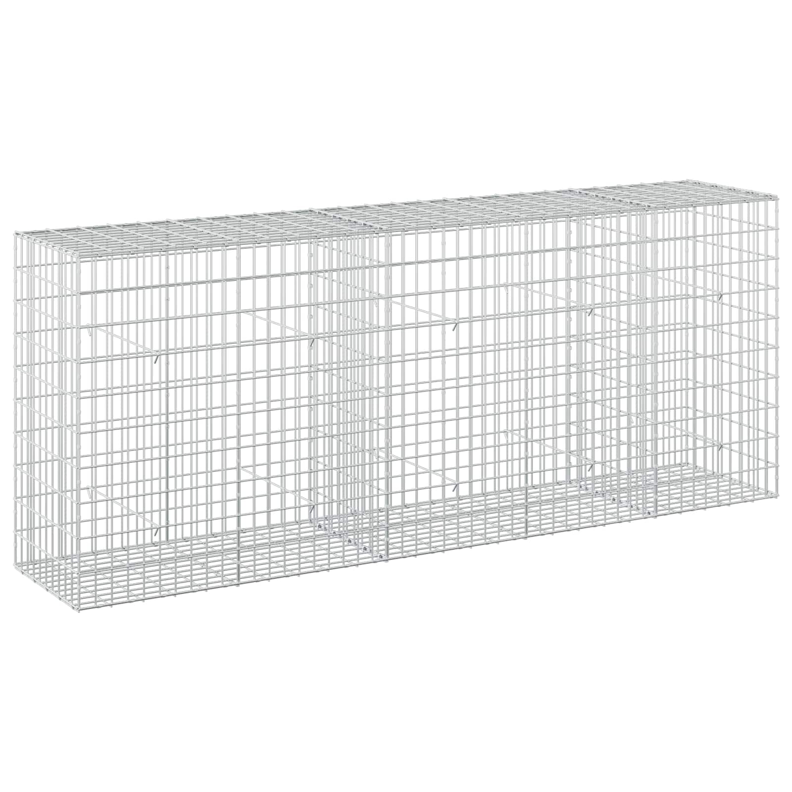 Gabion z žico 5 mm in mrežo 5x10 cm 250x50x100 cm