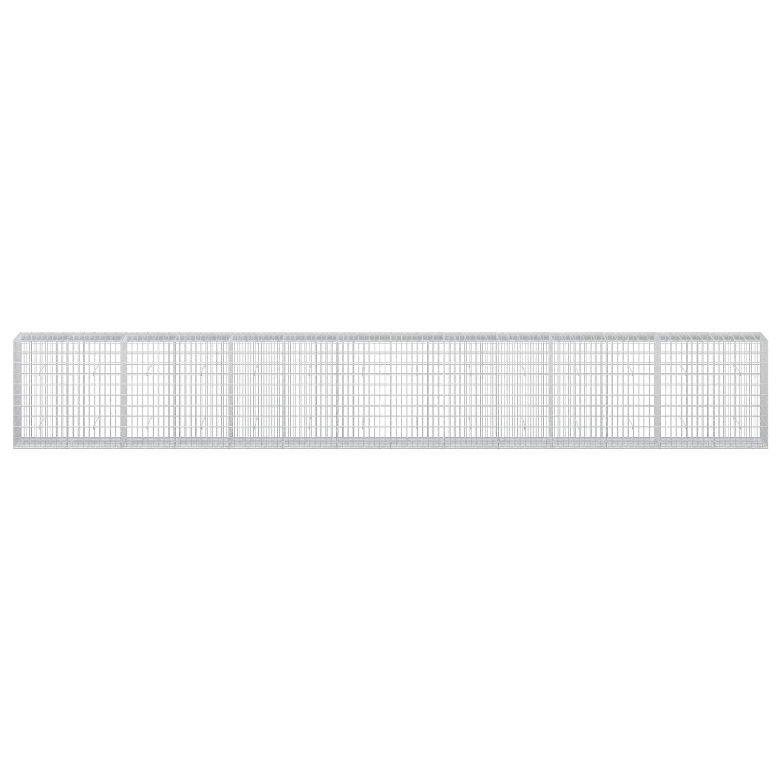 Gabion z žico 5 mm in mrežo 5x10 cm 700x50x100 cm