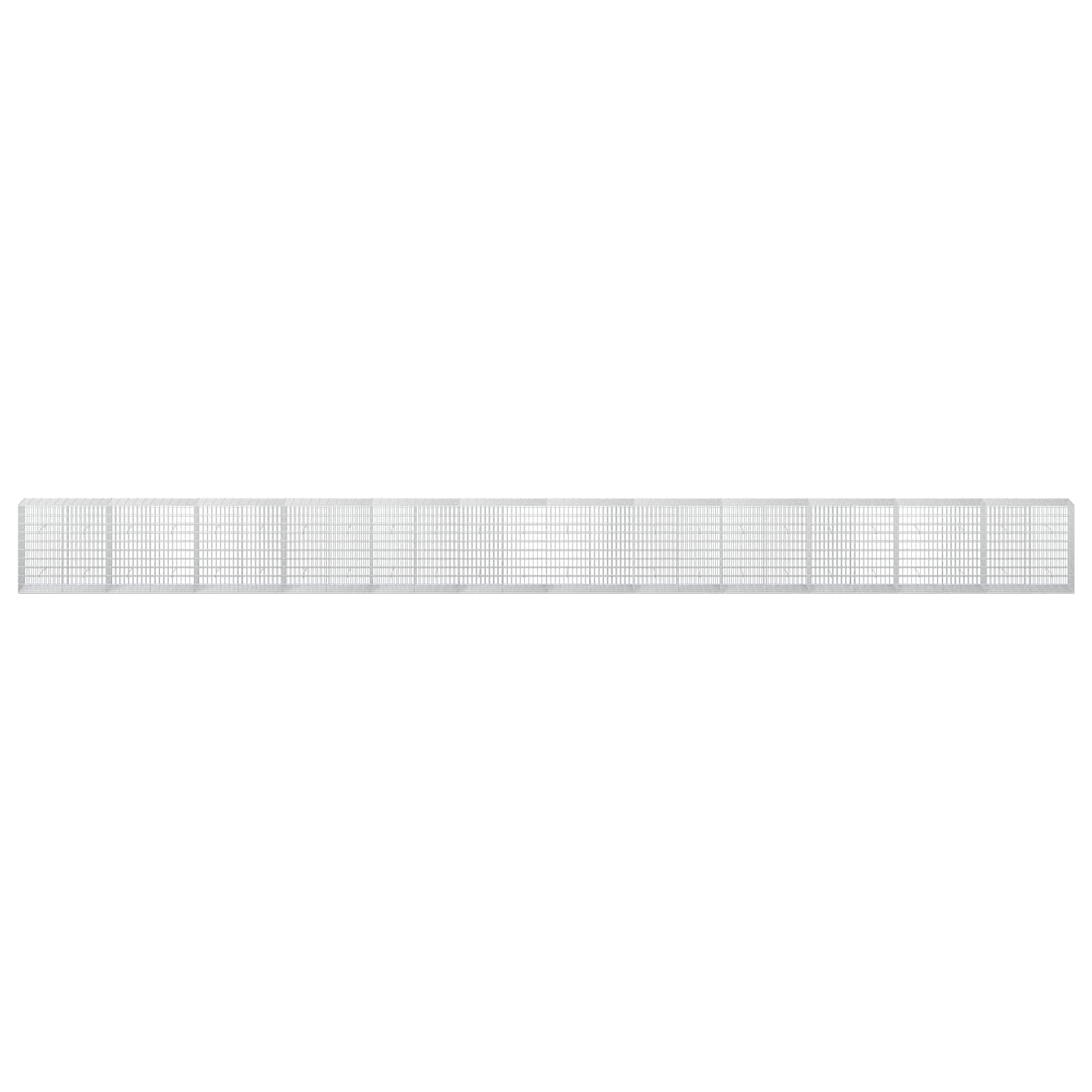 Γκαμπιόν με σύρμα 5 mm και πλέγμα 5x10 cm 1200x50x100 εκ - Image 3