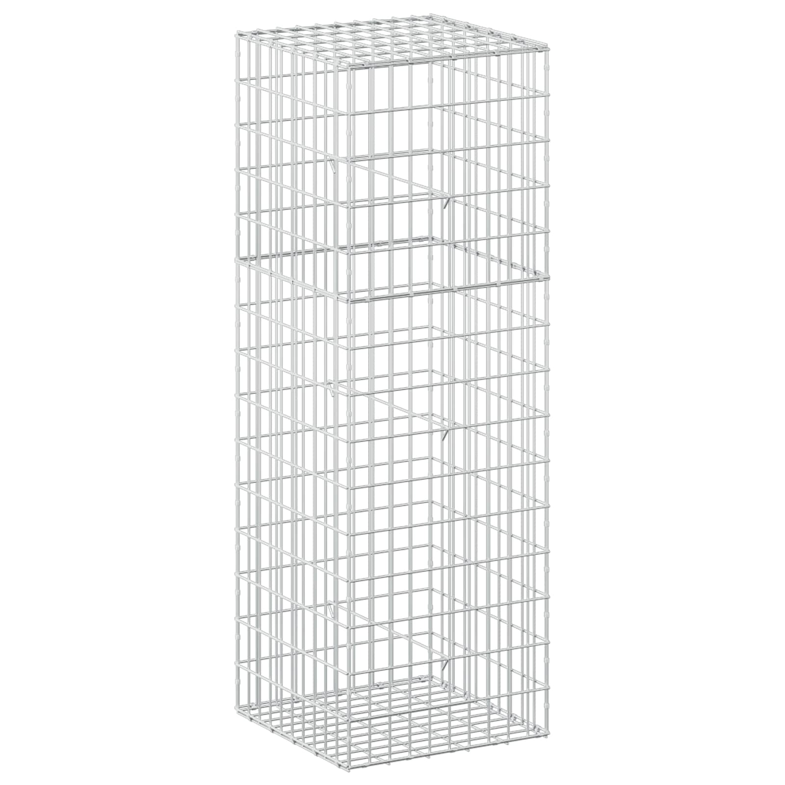 Gabion z žico 5 mm in mrežo 5x10 cm 50x50x150 cm