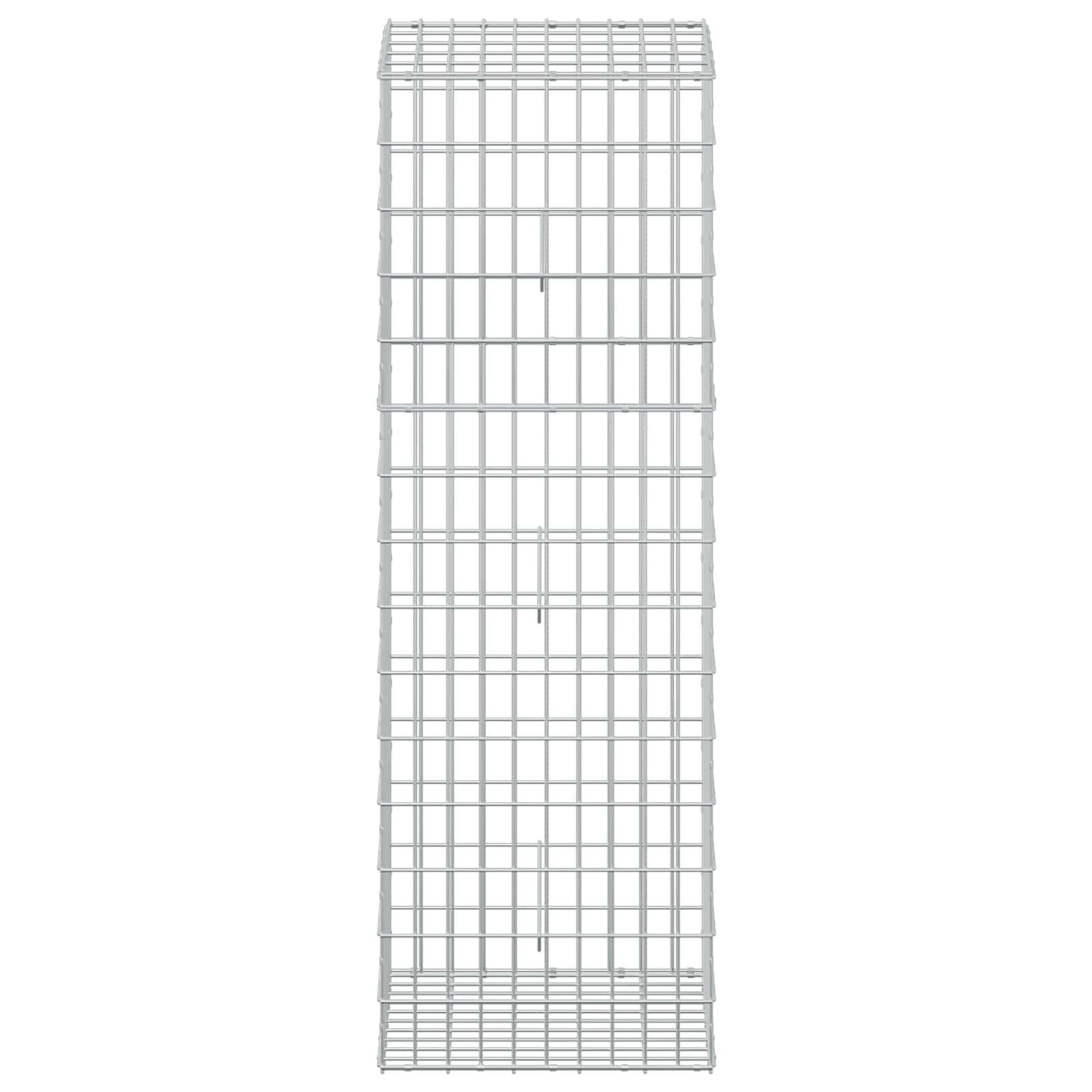 Gabion z žico 5 mm in mrežo 5x10 cm 50x50x150 cm
