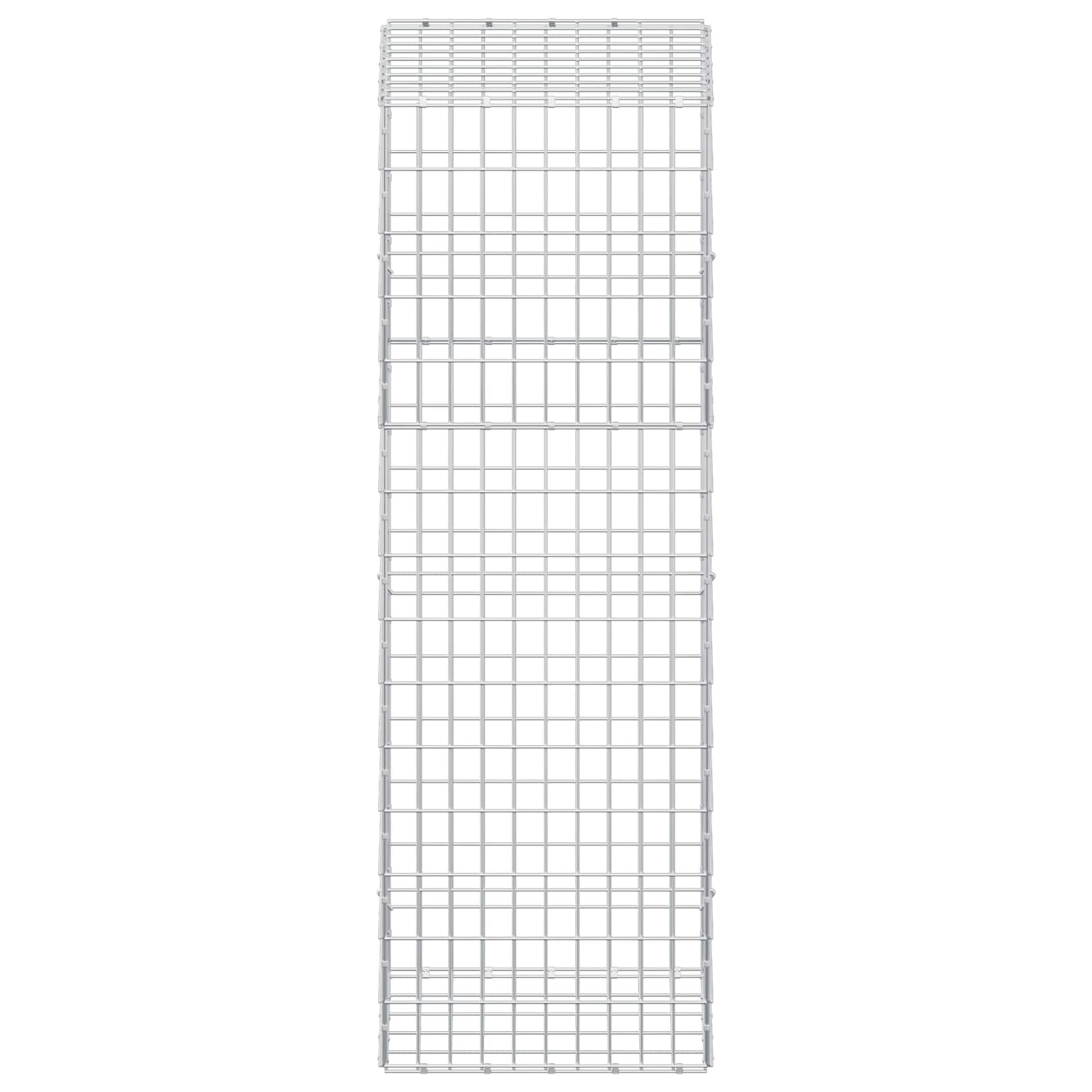 Gabion z žico 5 mm in mrežo 5x10 cm 50x50x150 cm