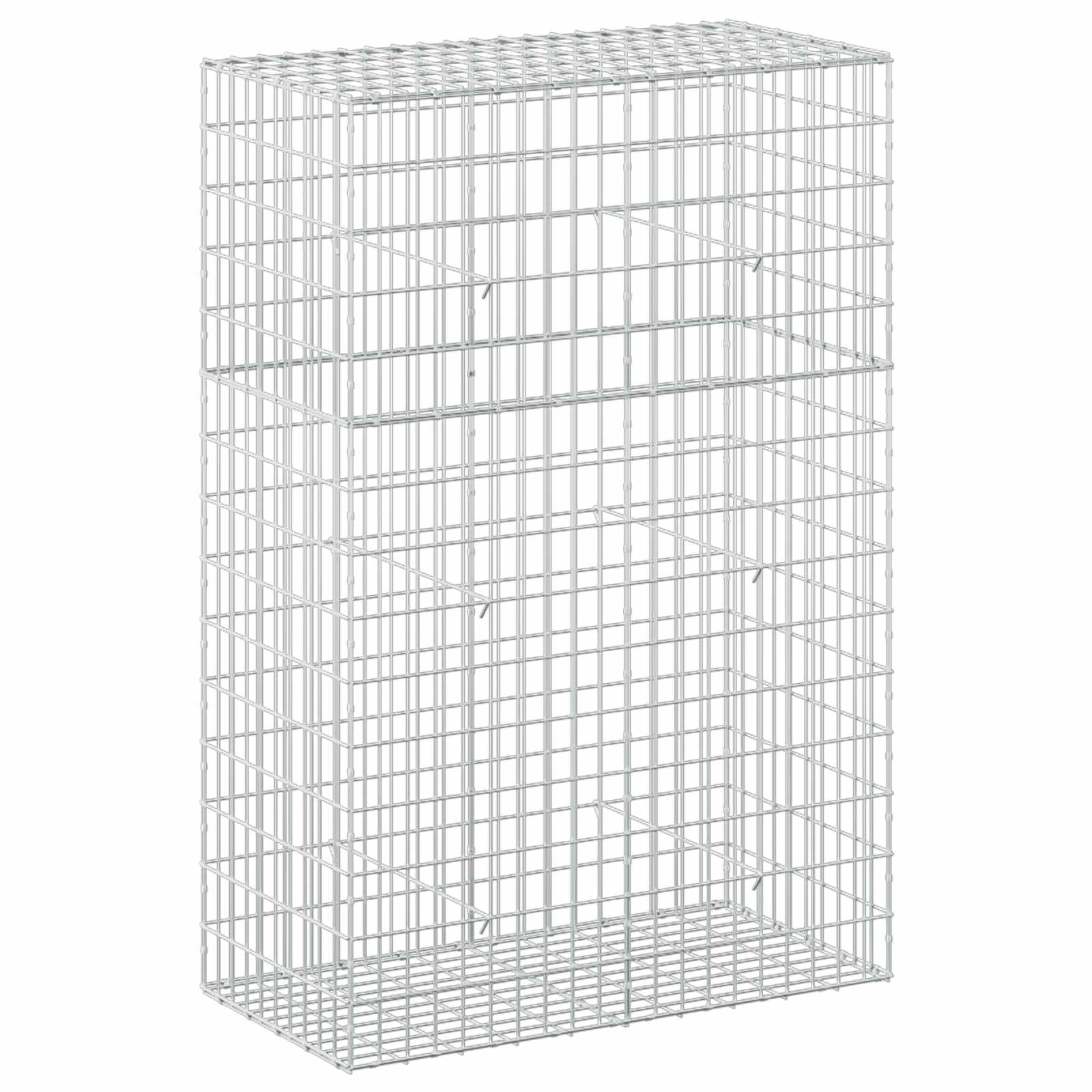 Gabion z žico 5 mm in mrežo 5x10 cm 100x50x150 cm